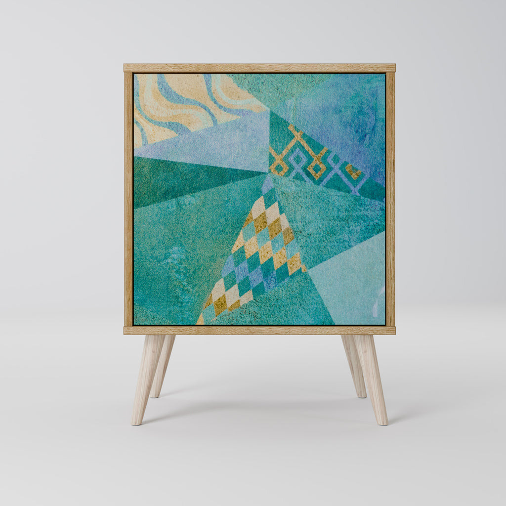 SPECTRUM SPLENDOR 1-Door Sideboard in Oak Effect