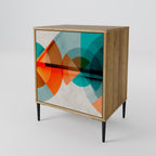 CIRCULAR RHAPSODY 1-Door Sideboard in Oak Effect