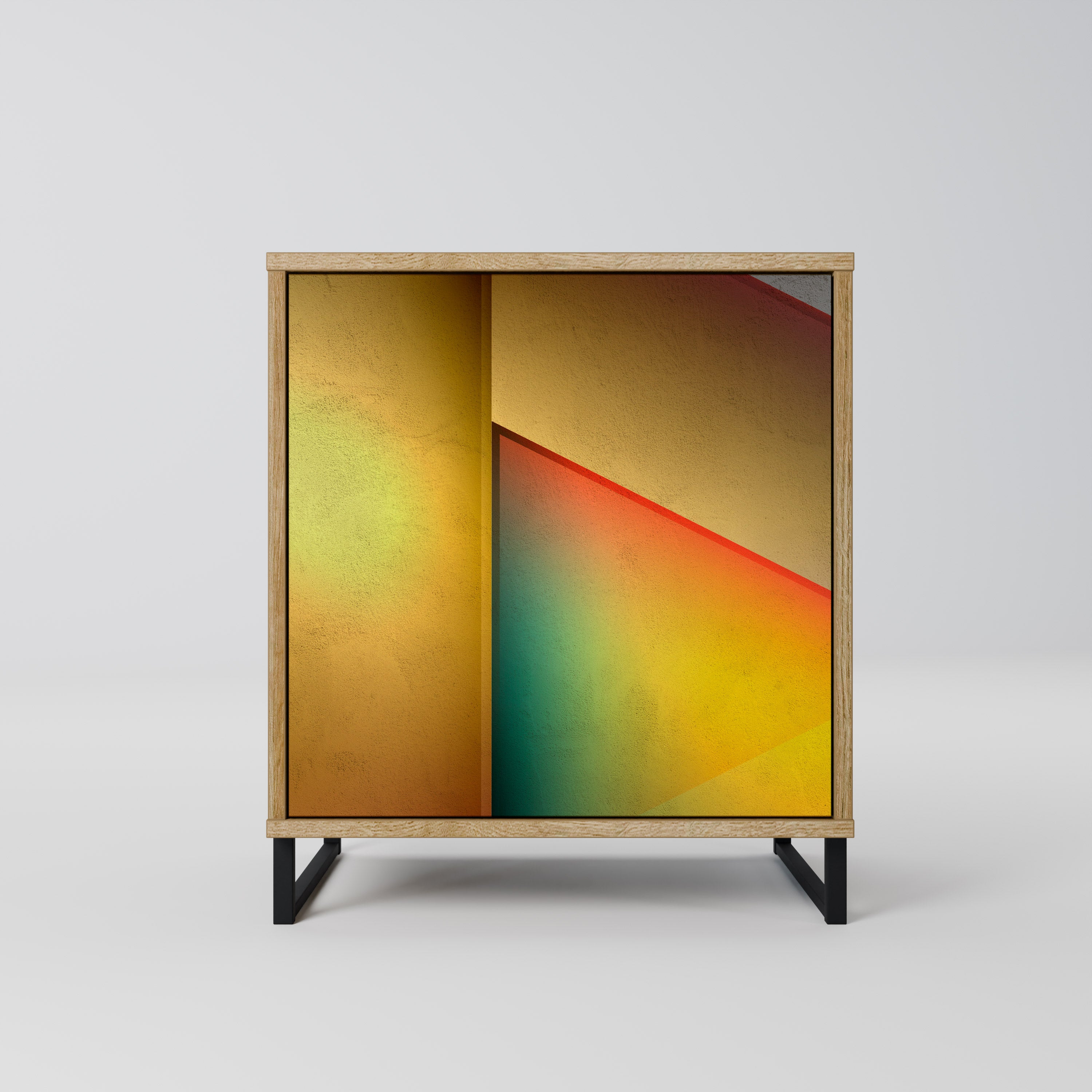 Aparador de una puerta PENCRING SHARPNESS en efecto roble