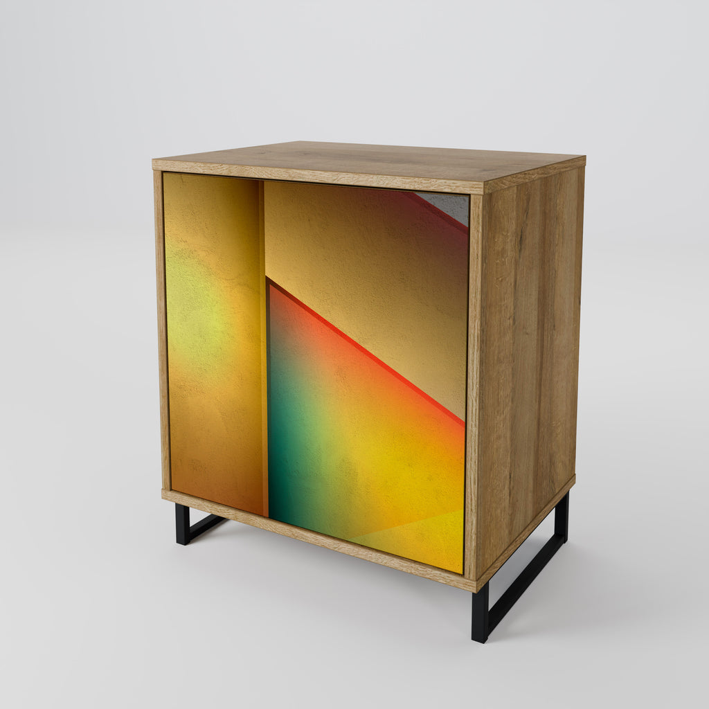 Aparador de una puerta PENCRING SHARPNESS en efecto roble