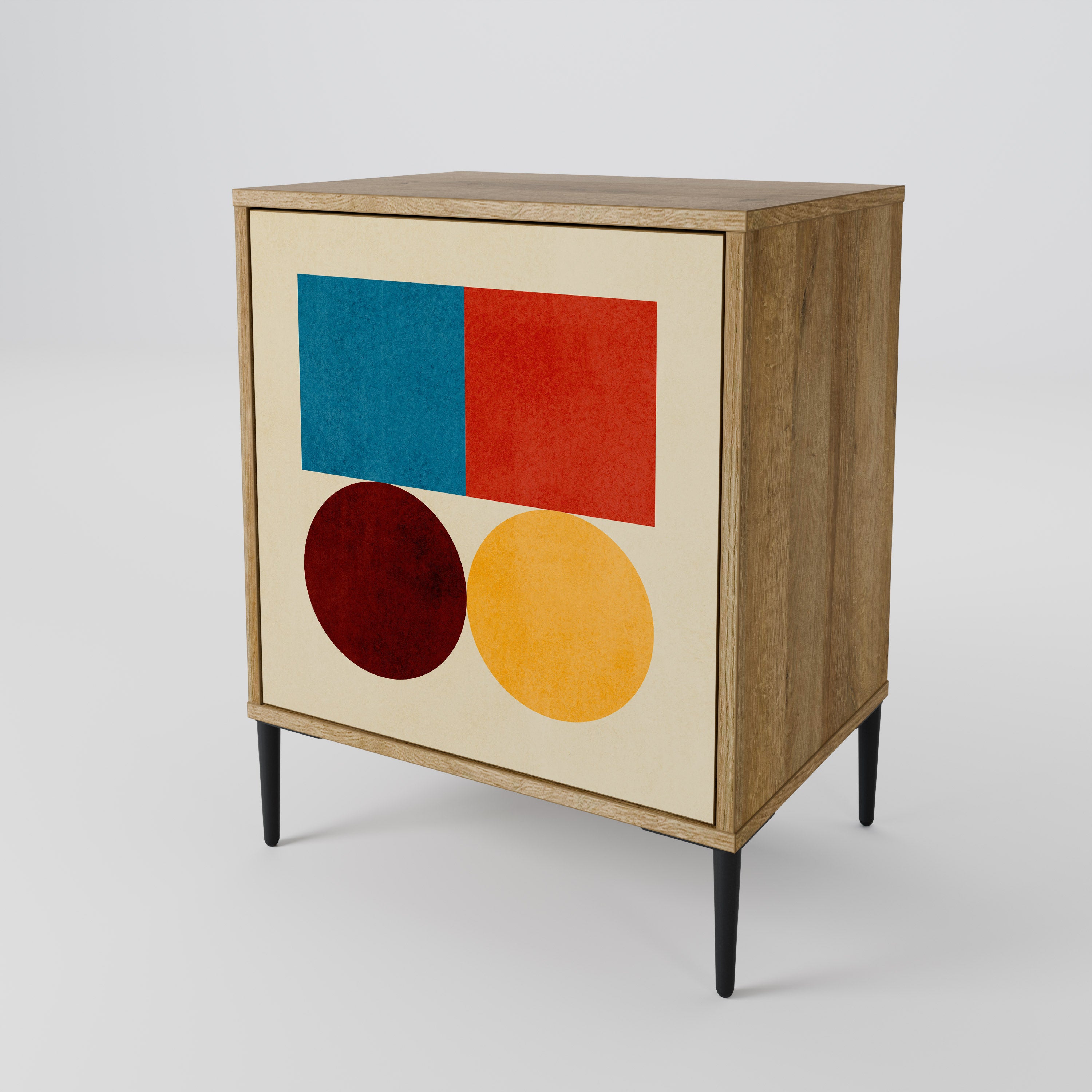 GEOMETRIC PUZZLE 1-Door Sideboard