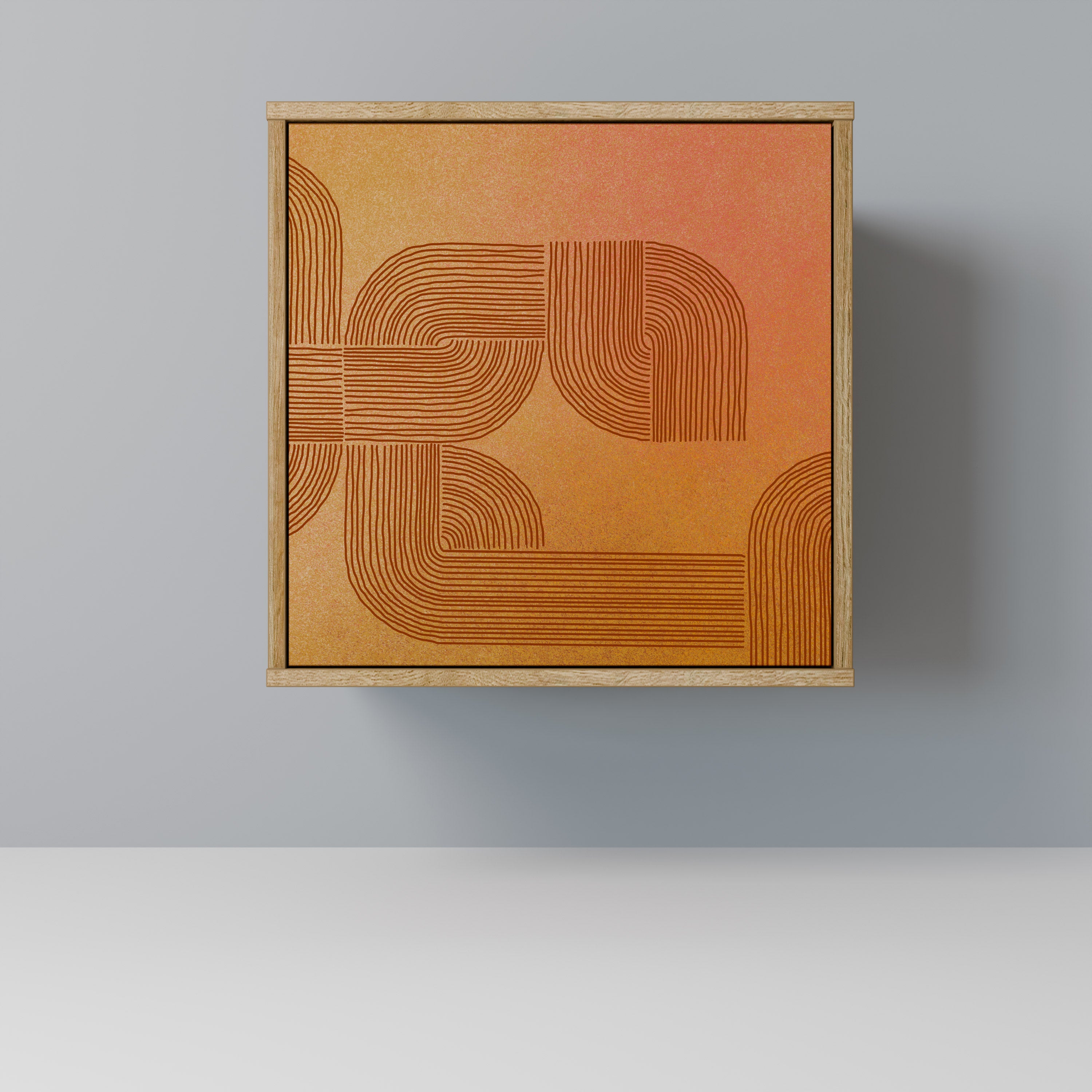 STRENGTHENING RELATION 1-Door Sideboard in Oak Effect