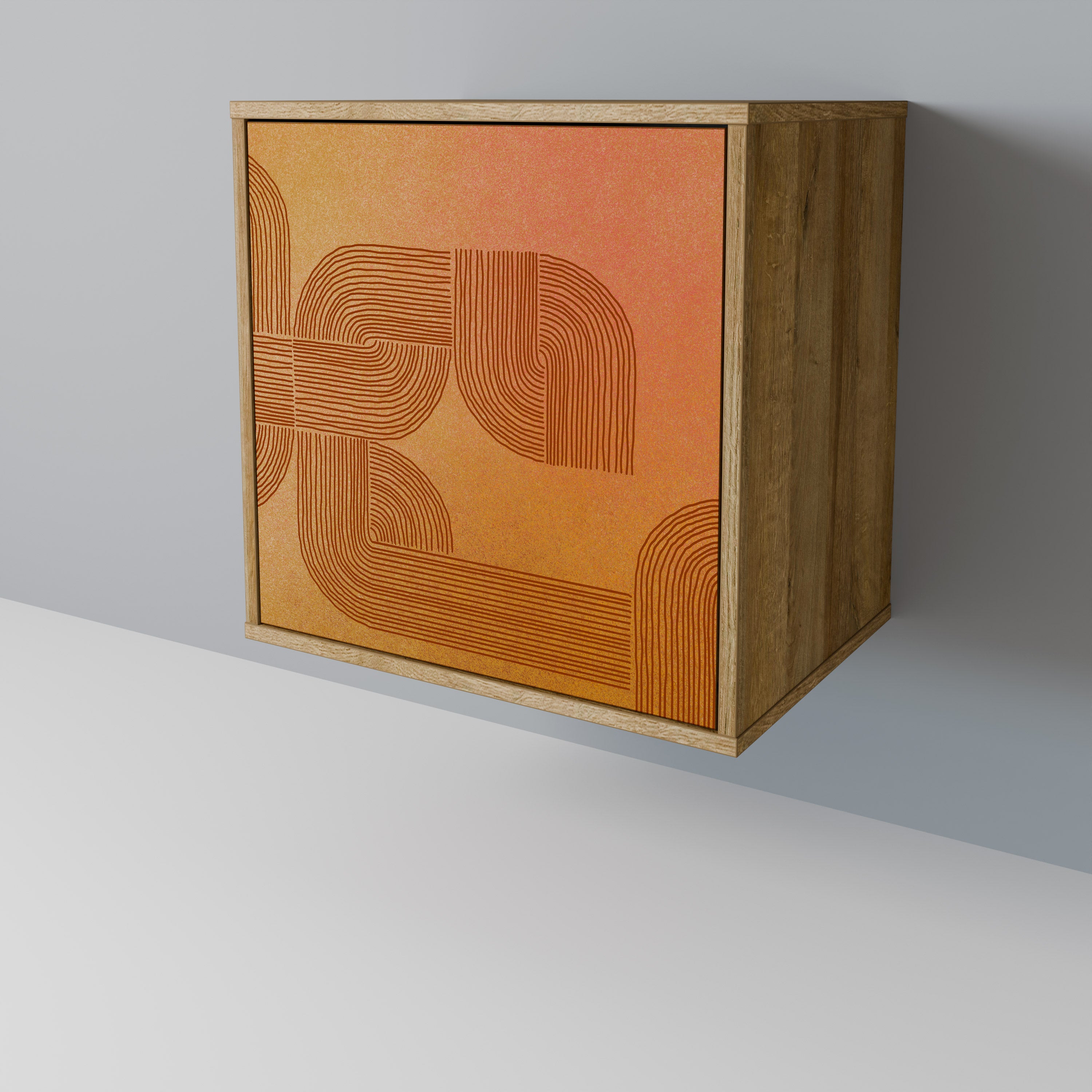 STRENGTHENING RELATION 1-Door Sideboard in Oak Effect