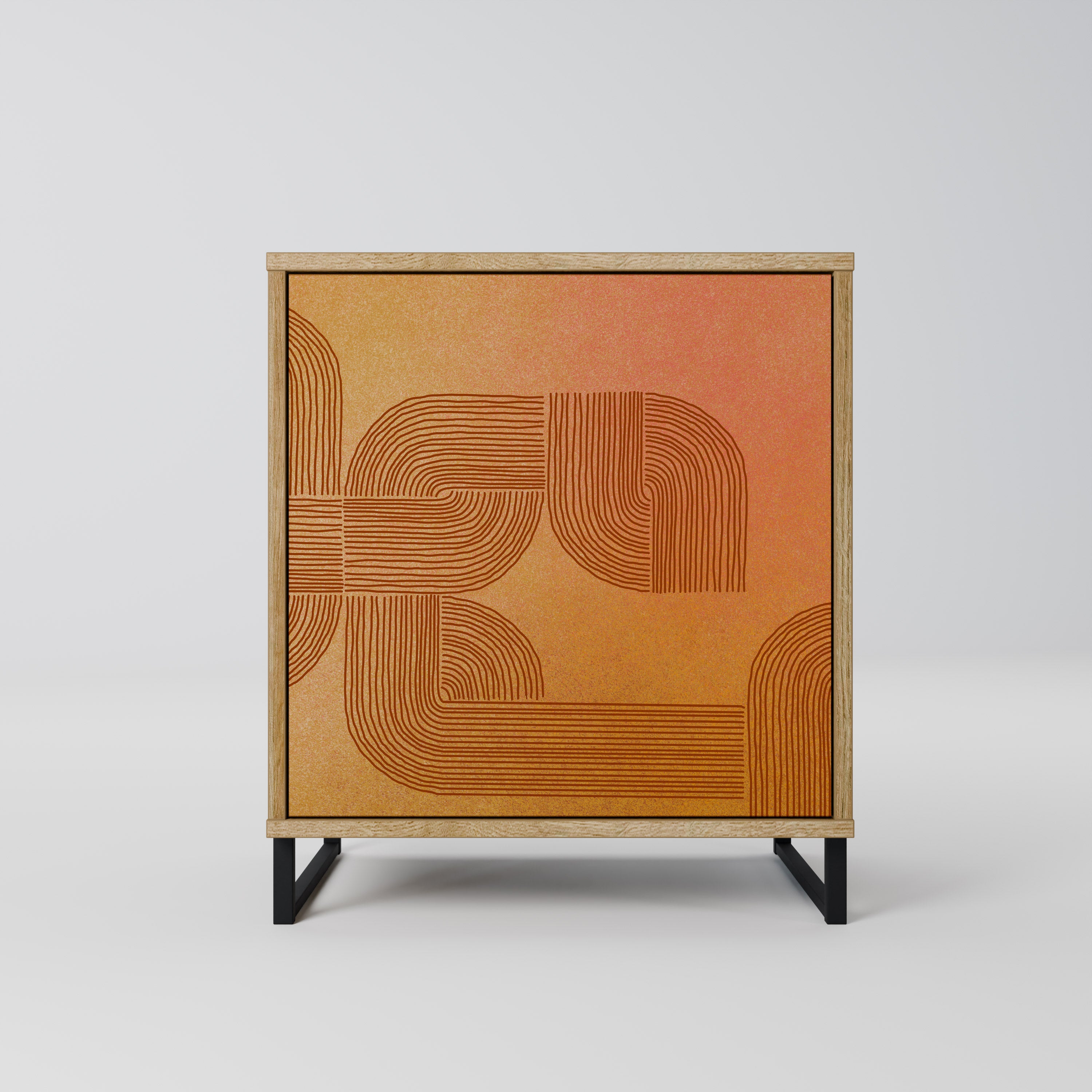 STRENGTHENING RELATION 1-Door Sideboard in Oak Effect