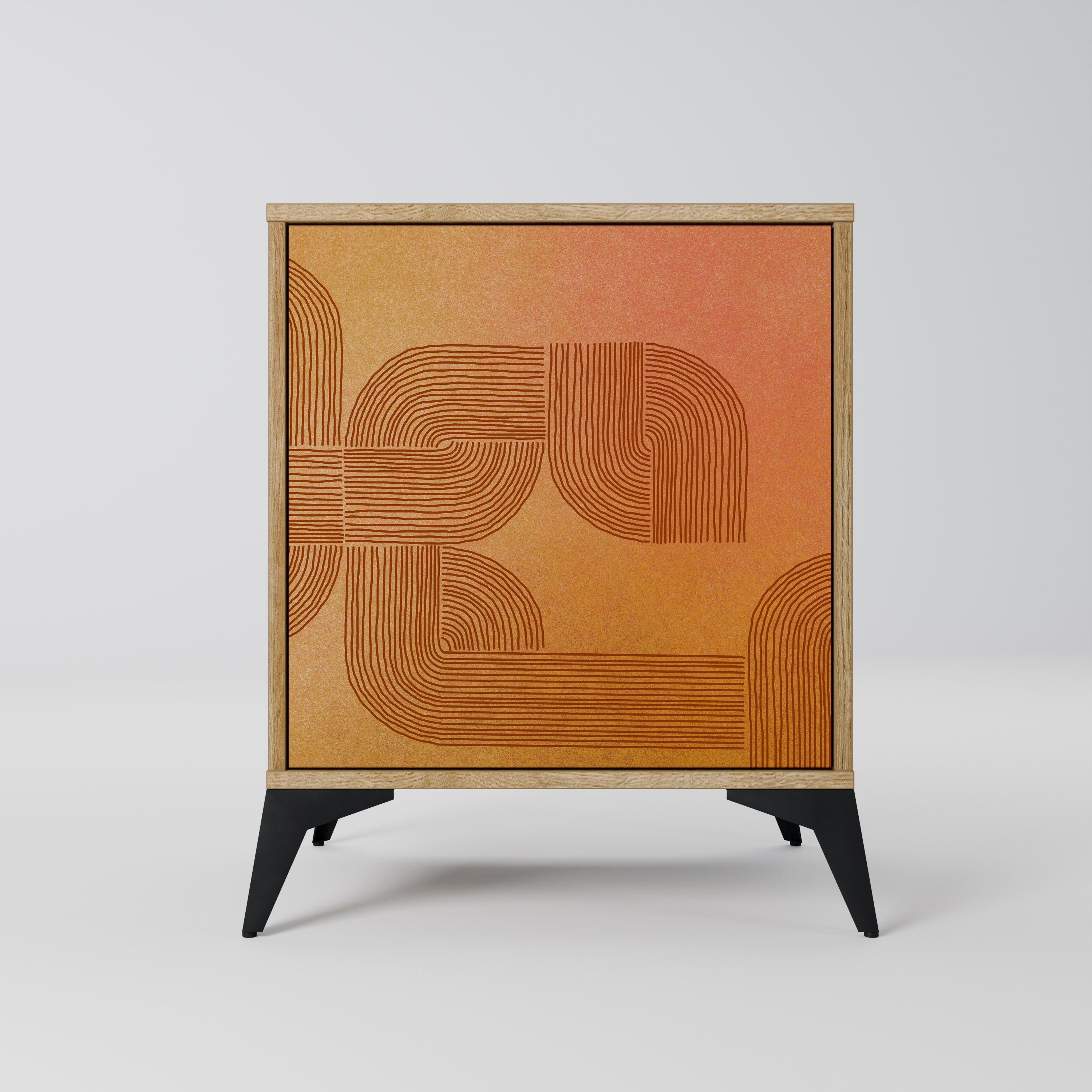 STRENGTHENING RELATION 1-Door Sideboard in Oak Effect