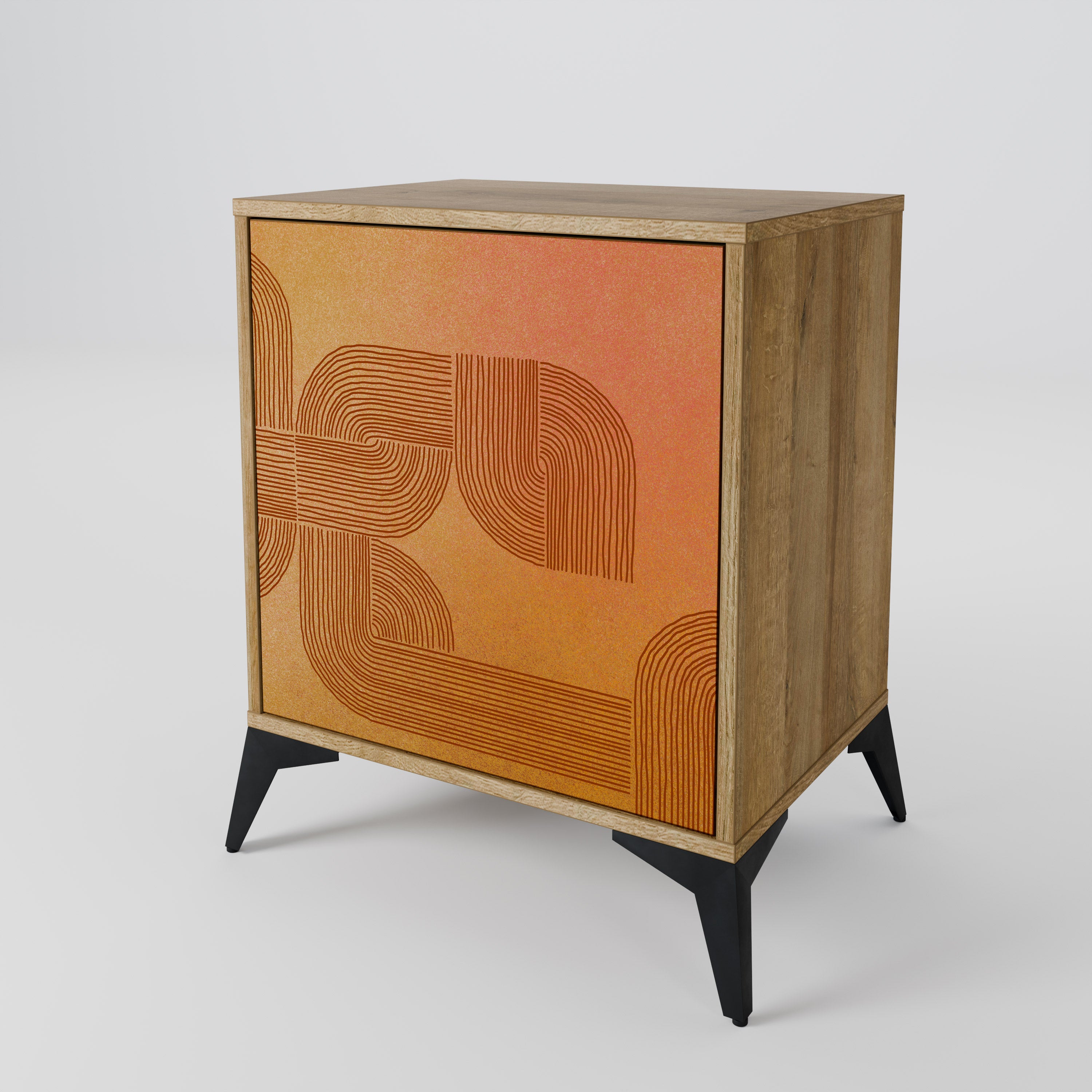 STRENGTHENING RELATION 1-Door Sideboard in Oak Effect