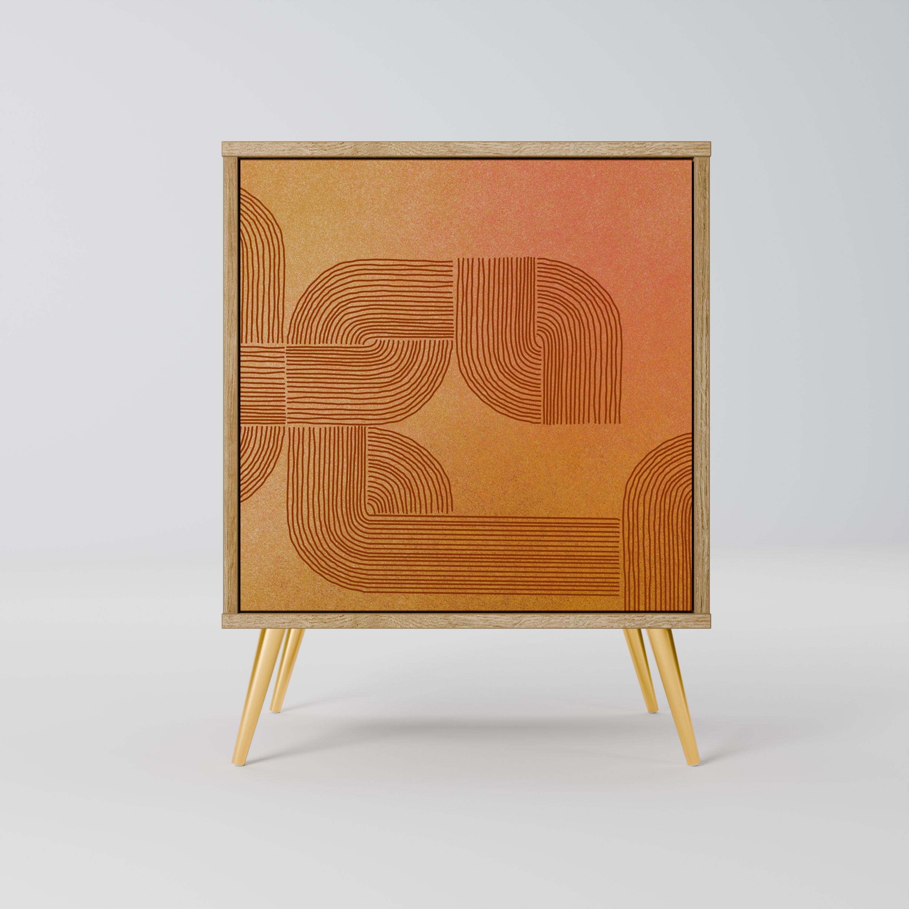 STRENGTHENING RELATION 1-Door Sideboard in Oak Effect