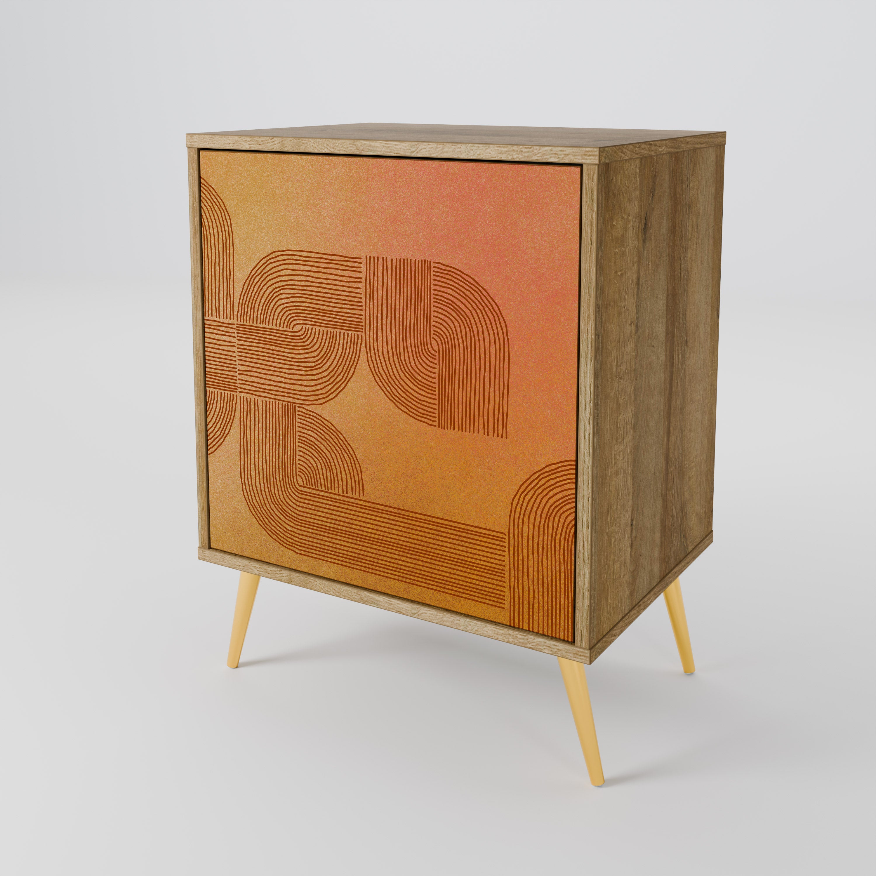 STRENGTHENING RELATION 1-Door Sideboard in Oak Effect