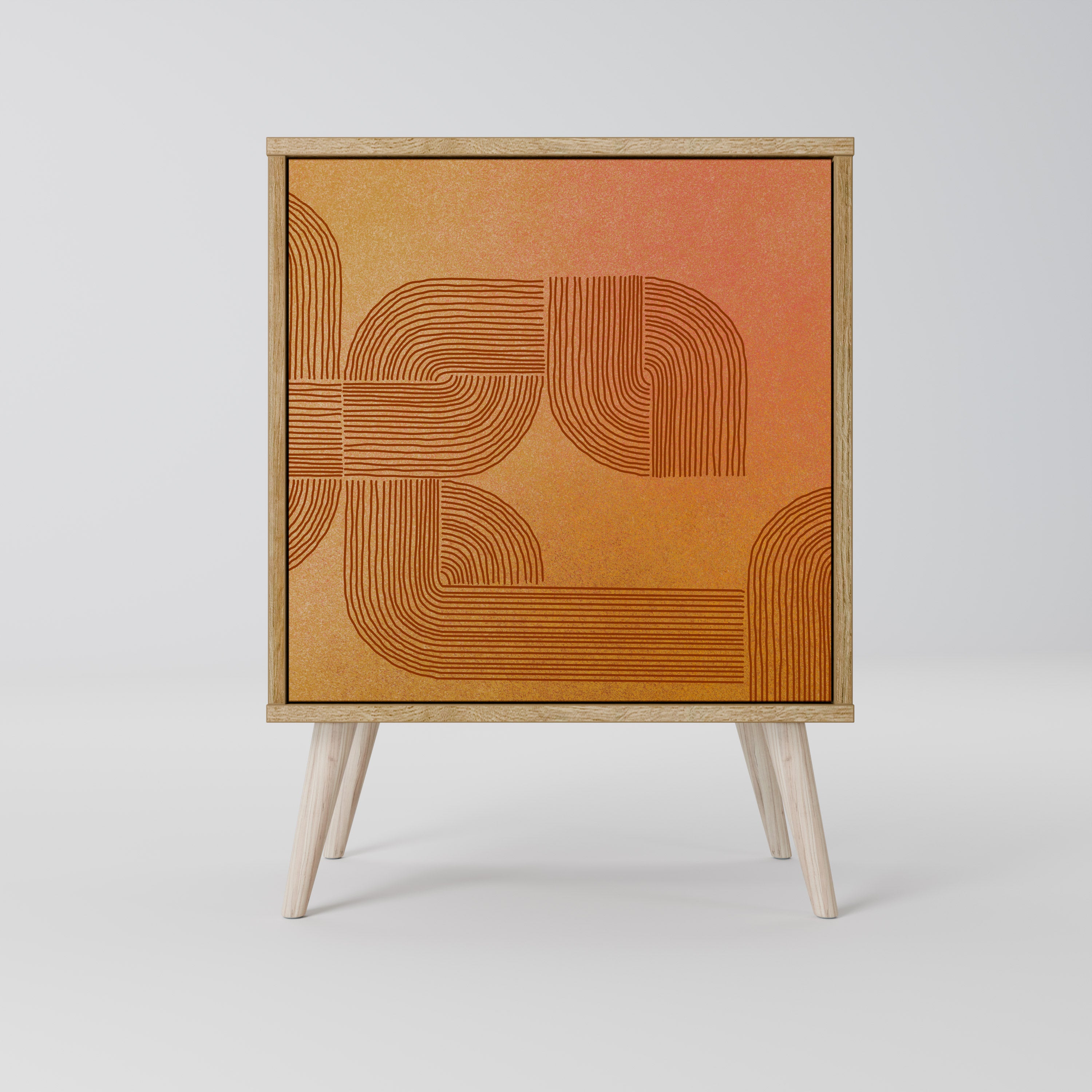 STRENGTHENING RELATION 1-Door Sideboard in Oak Effect