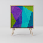 COLD SHOWCASE Aparador de 1 Puerta en Efecto Roble