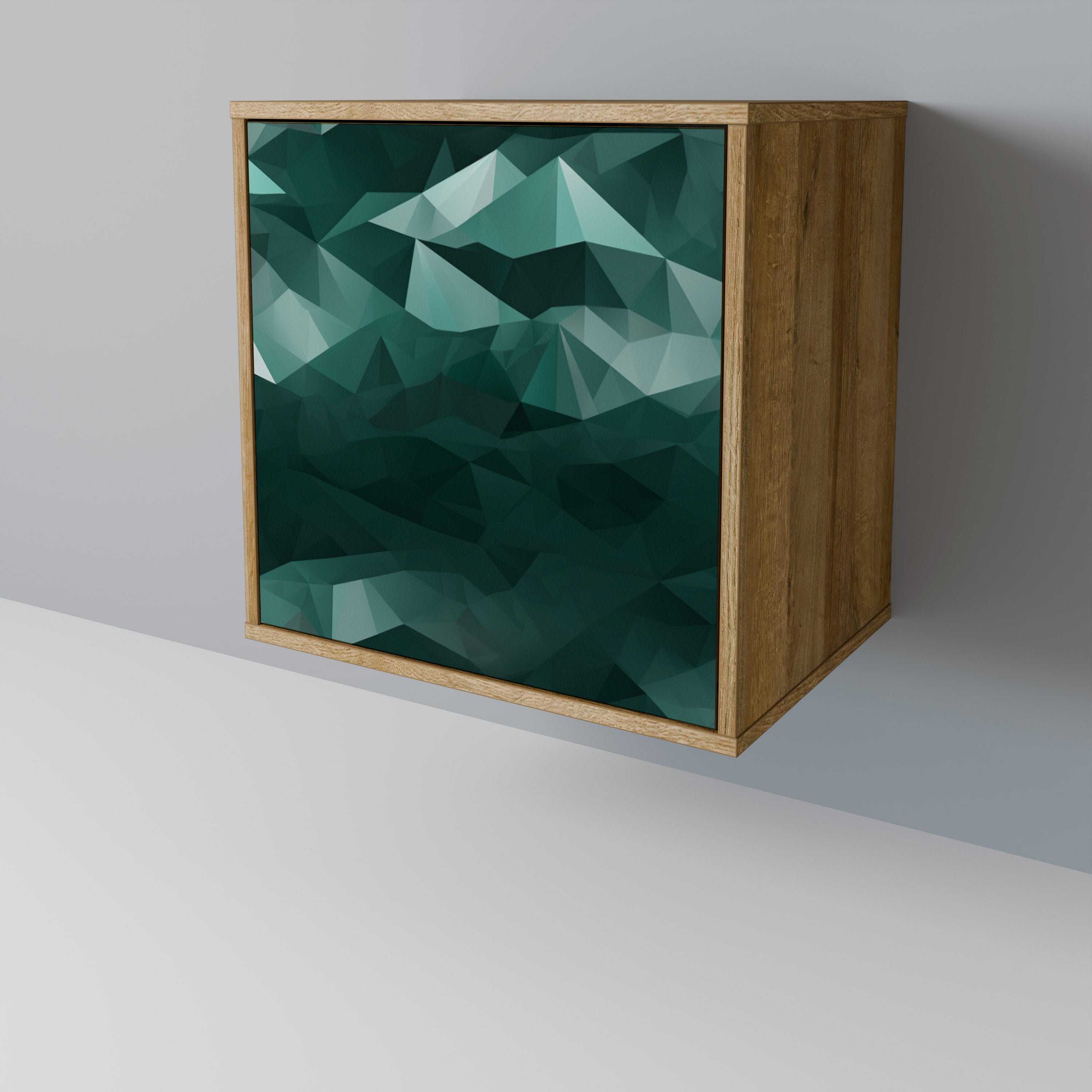 POLYGONAL FLOATING Aparador de 1 Puerta