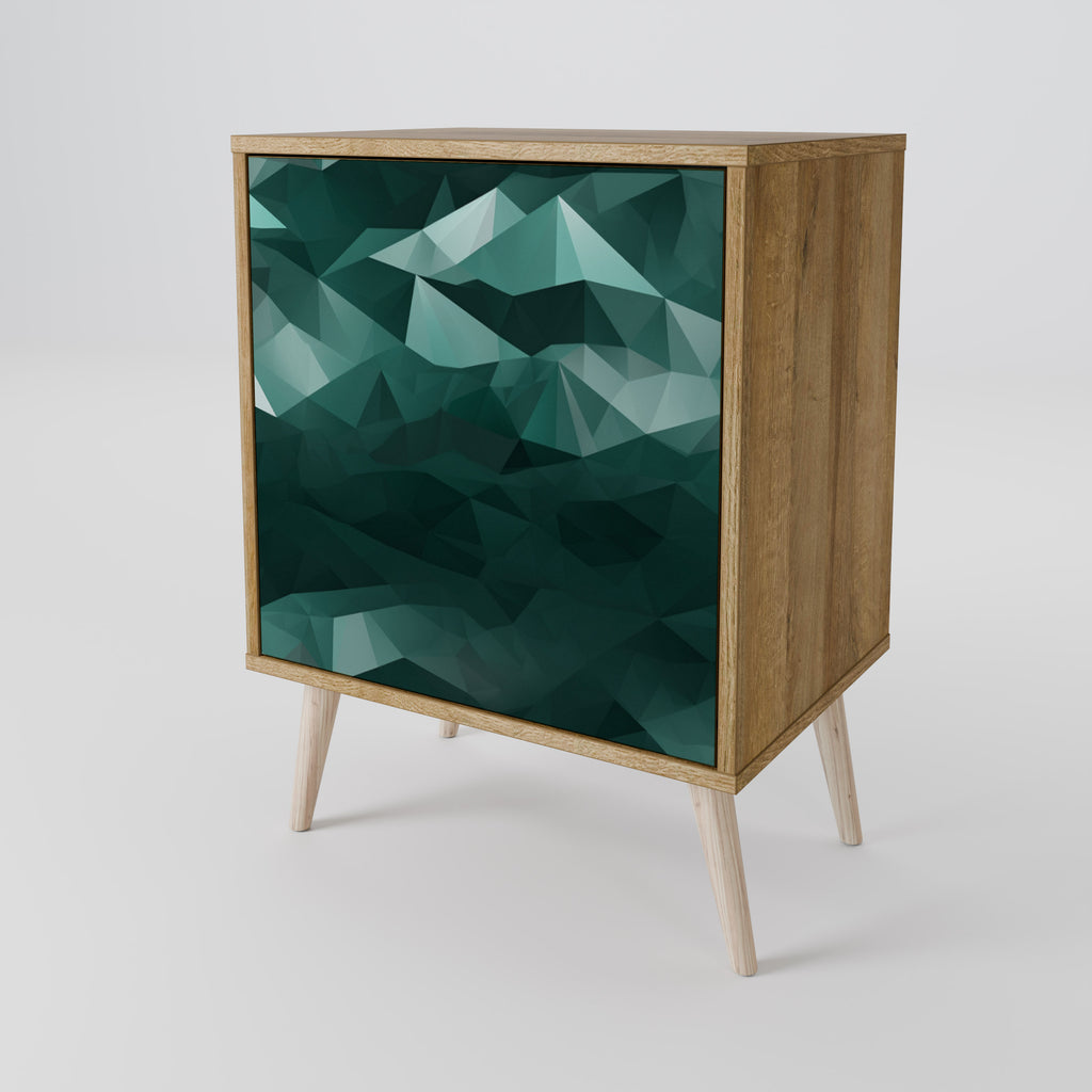 POLYGONAL FLOATING Aparador de 1 Puerta