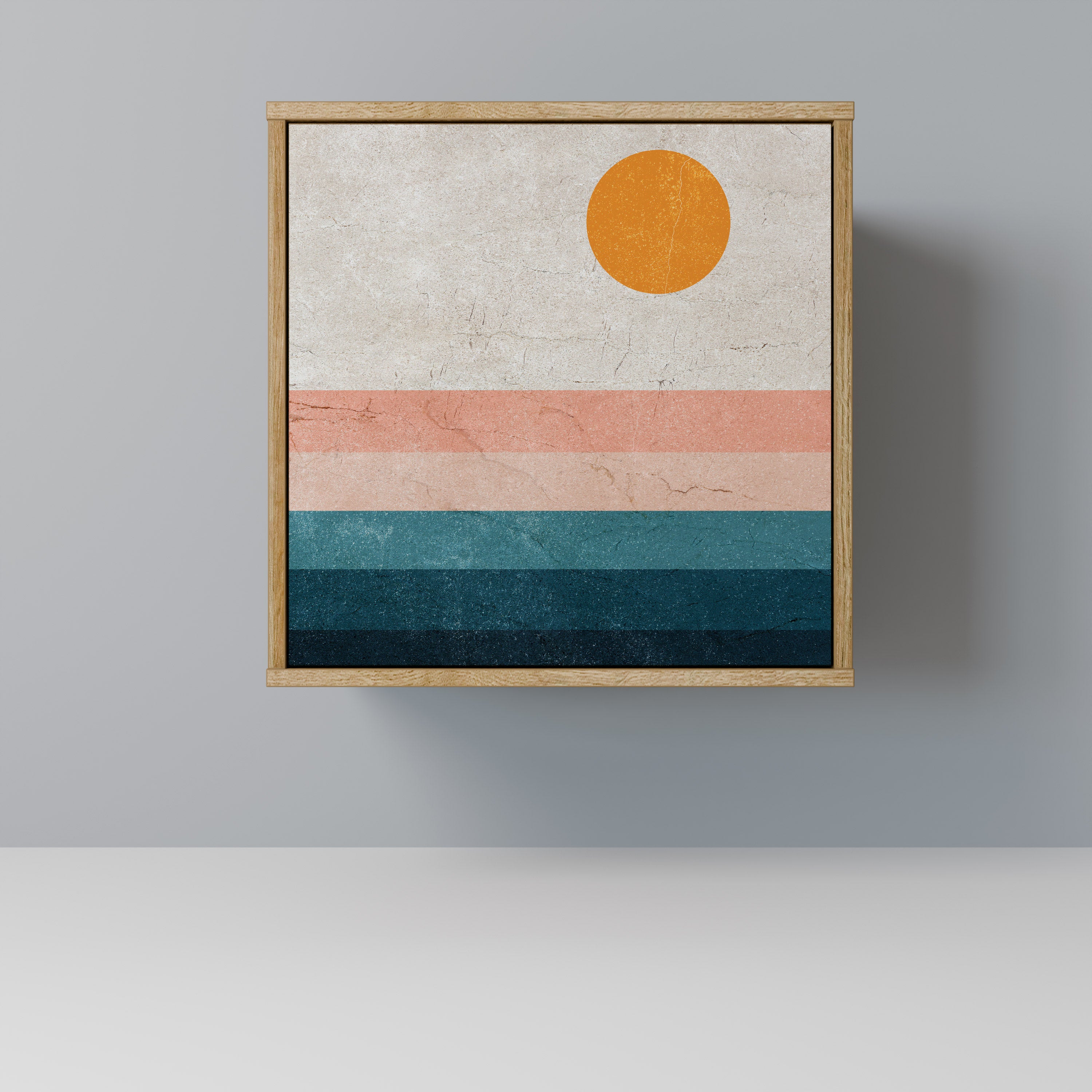 TWO HALVES 1-Door Sideboard in Oak Effect