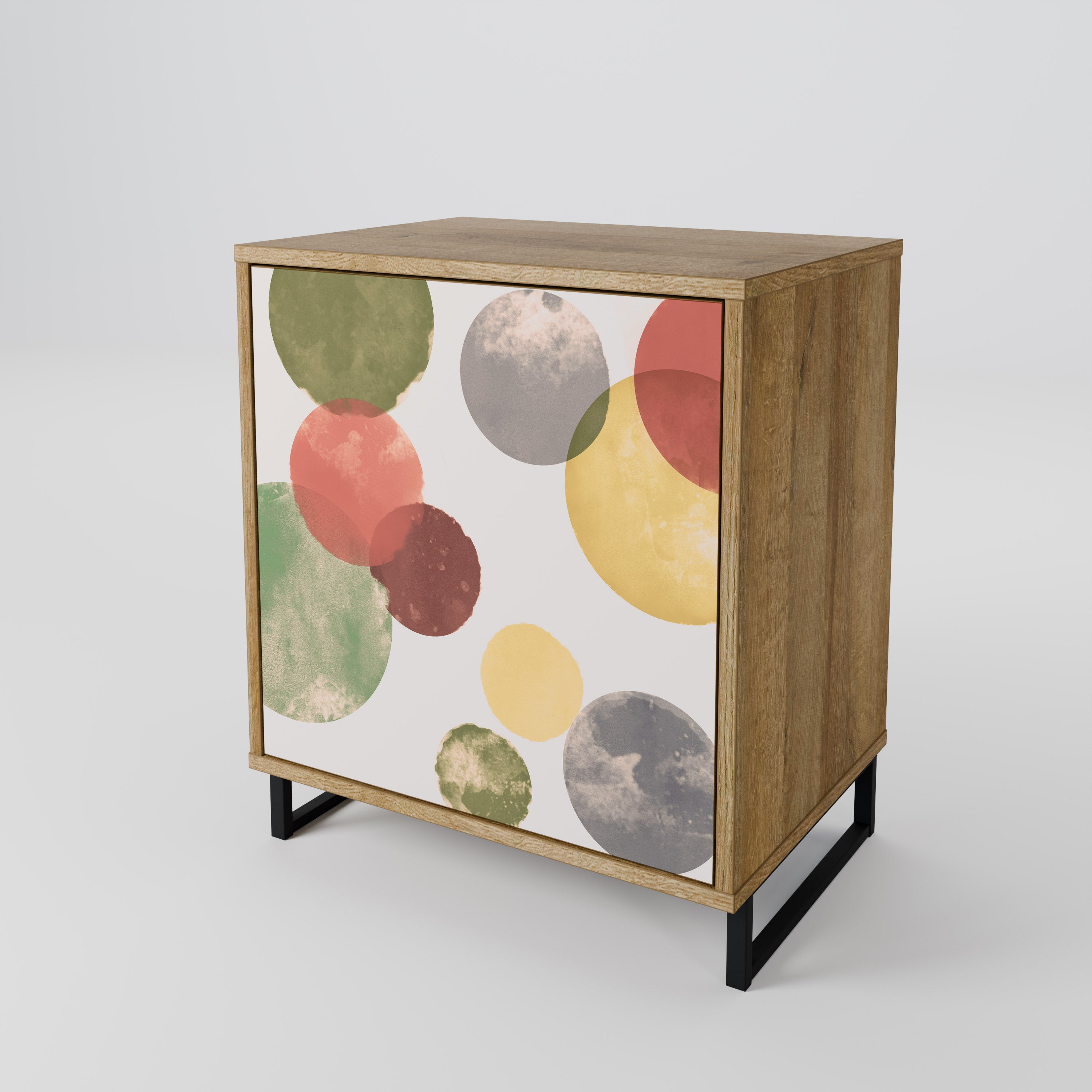 FLEETING HAPPINESS 1-Door Sideboard in Oak Effect