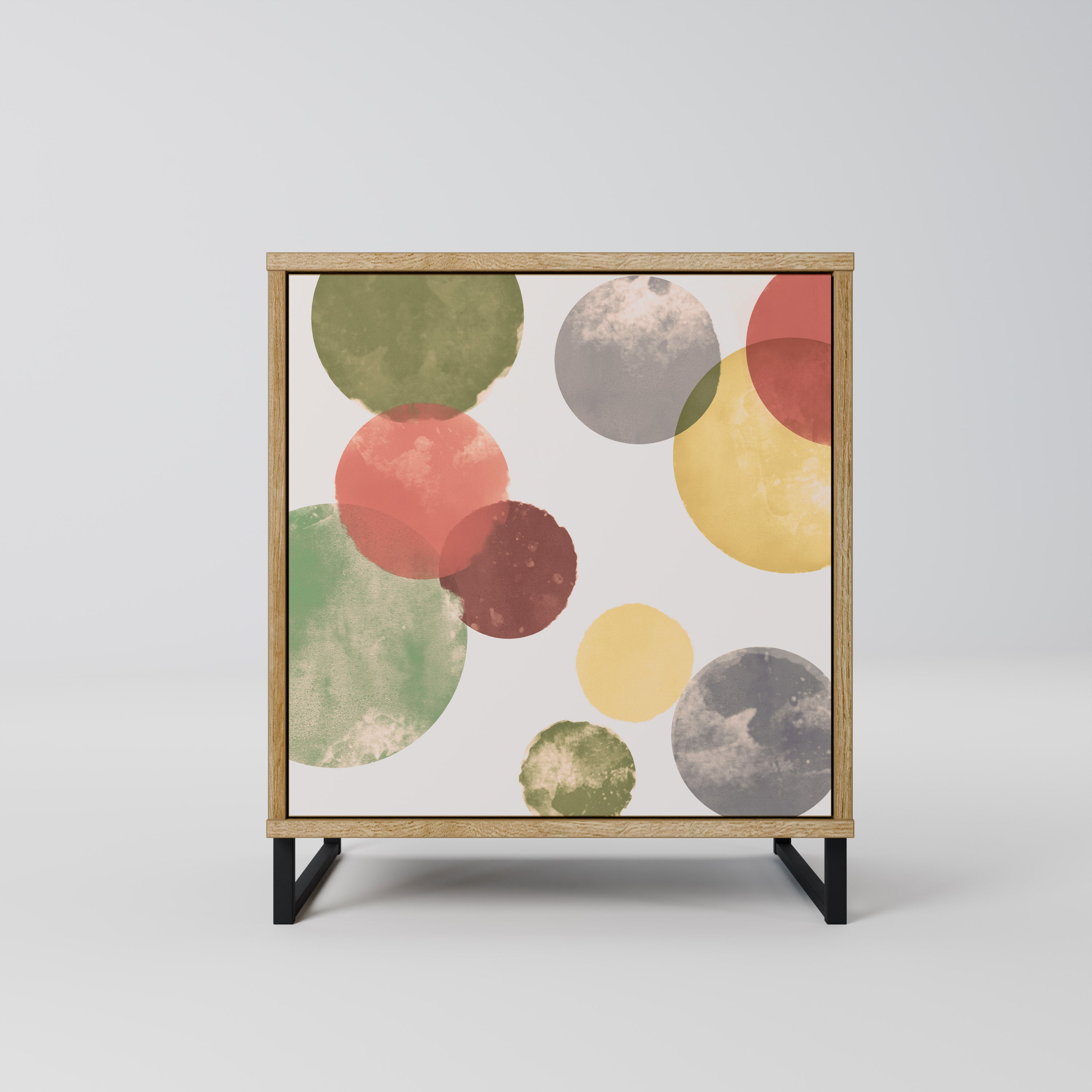 FLEETING HAPPINESS 1-Door Sideboard in Oak Effect