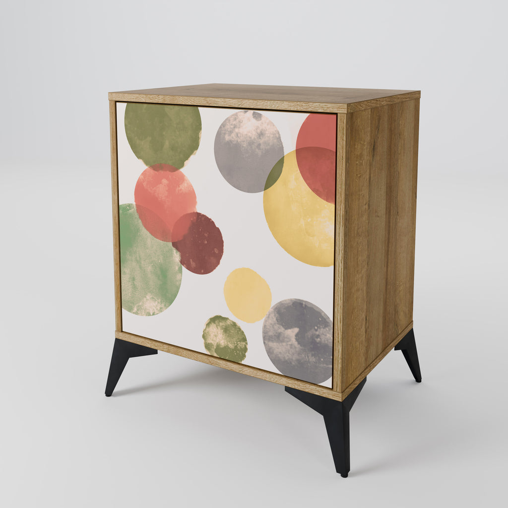 FLEETING HAPPINESS 1-Door Sideboard in Oak Effect