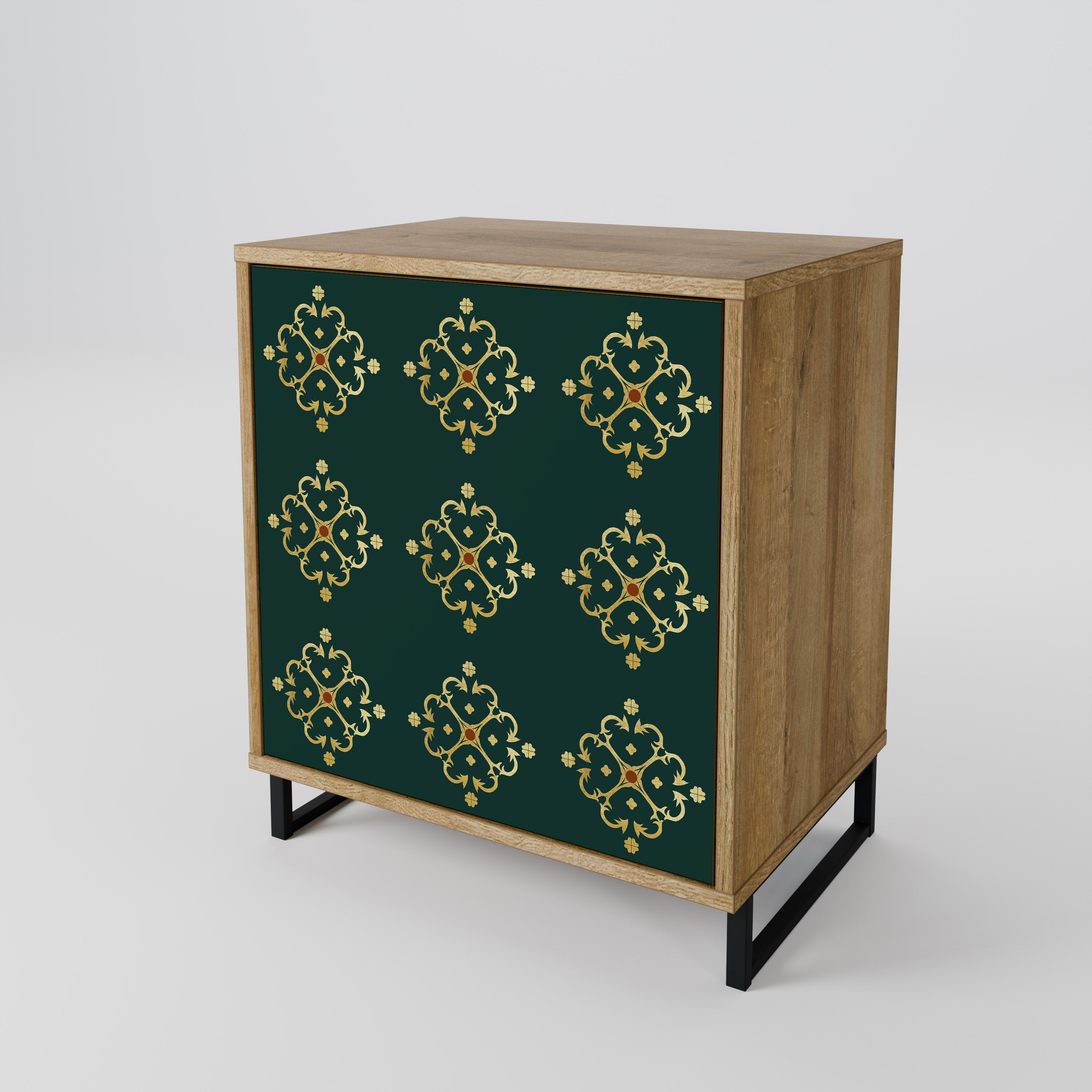 ROYAL MEDALLION 1-Door Sideboard in Oak Effect