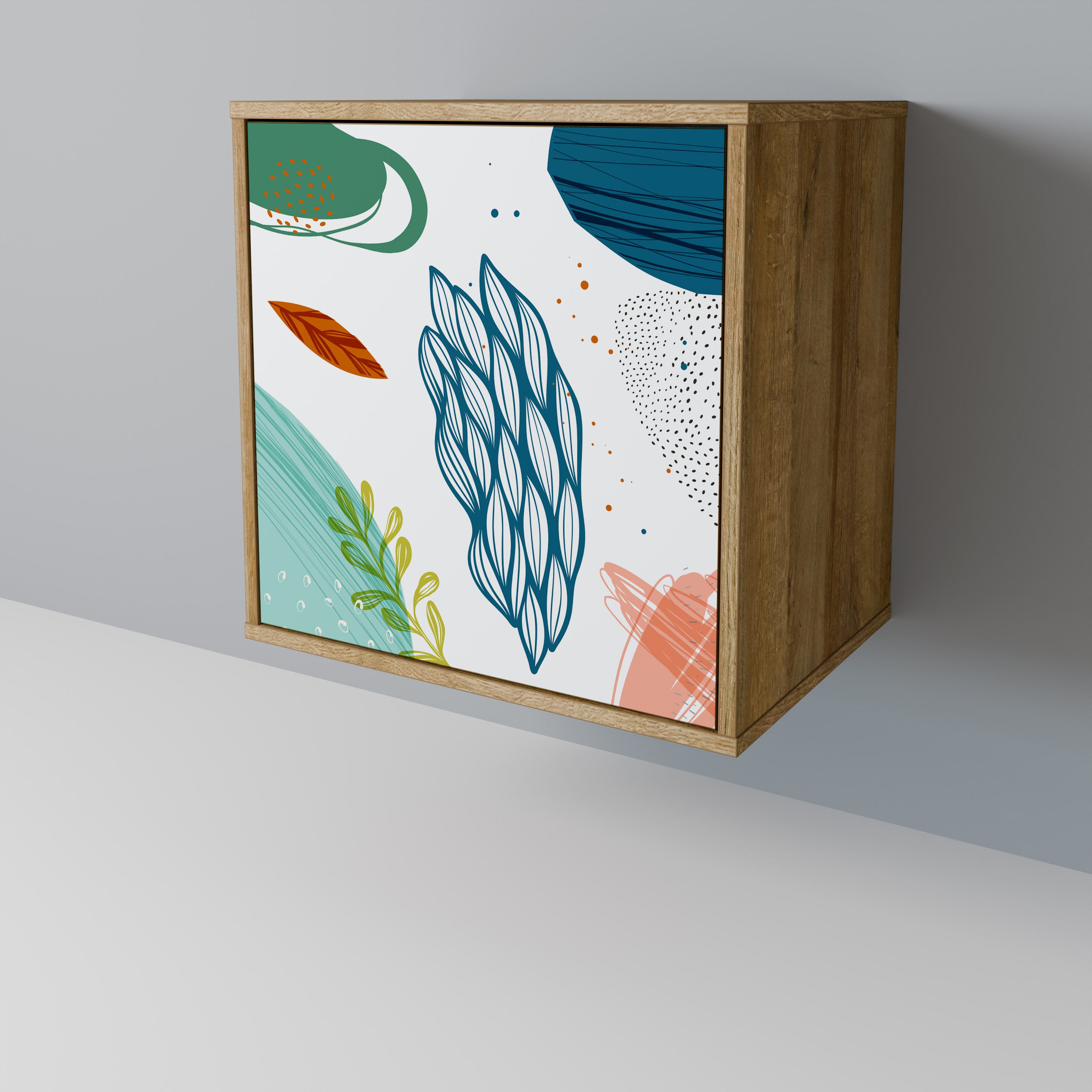 BOTANICAL HURRICANE 1-Door Sideboard