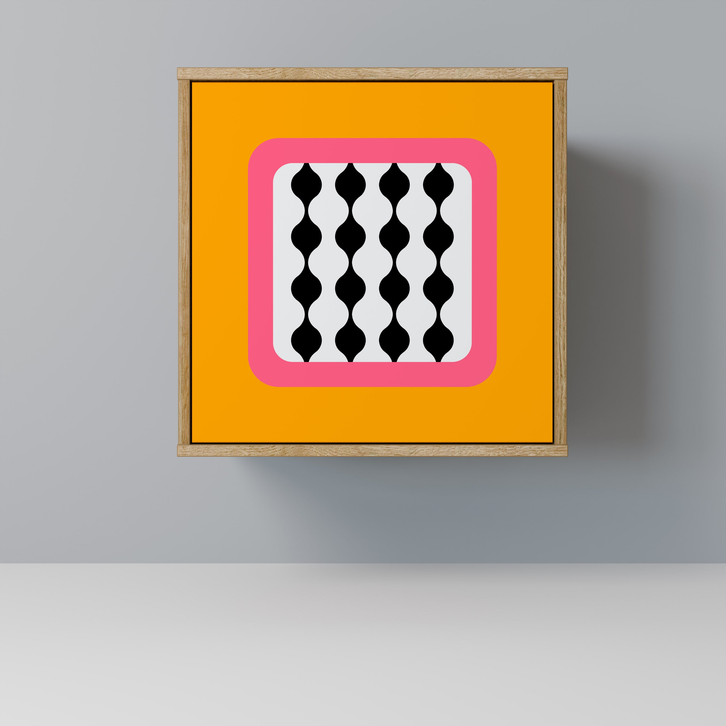 TEARS IN HEAVEN 1-Door Sideboard in Oak Effect