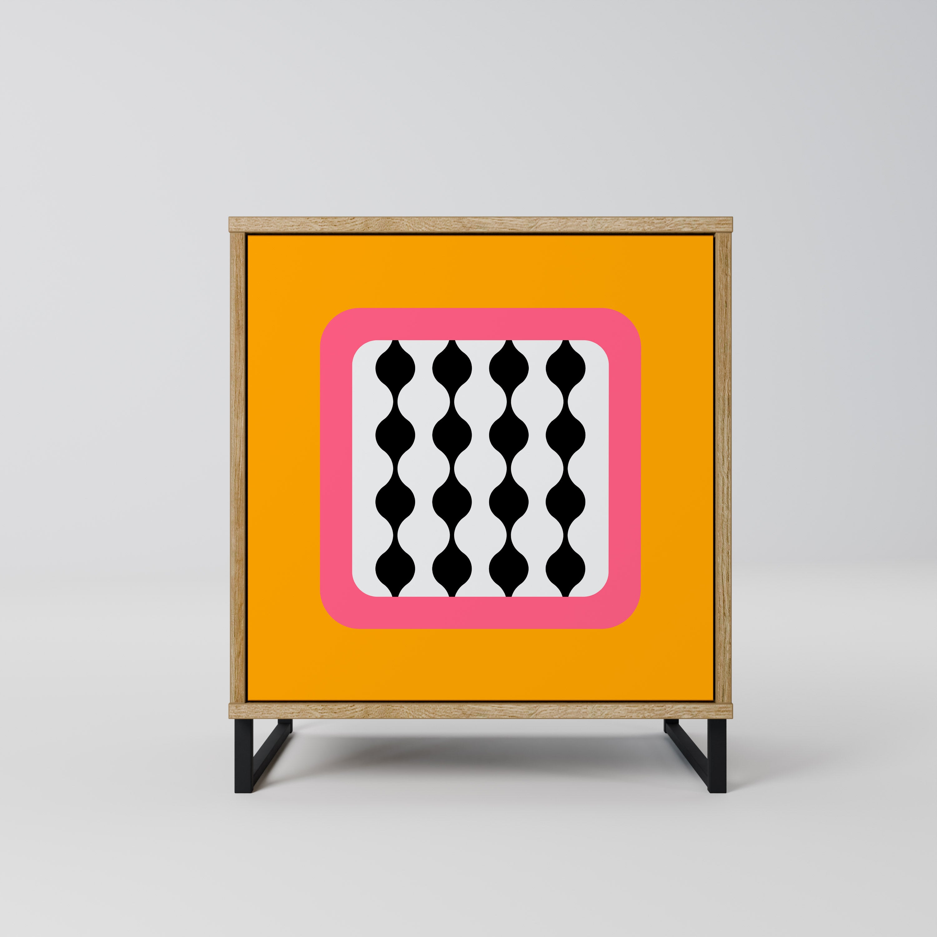 TEARS IN HEAVEN 1-Door Sideboard in Oak Effect