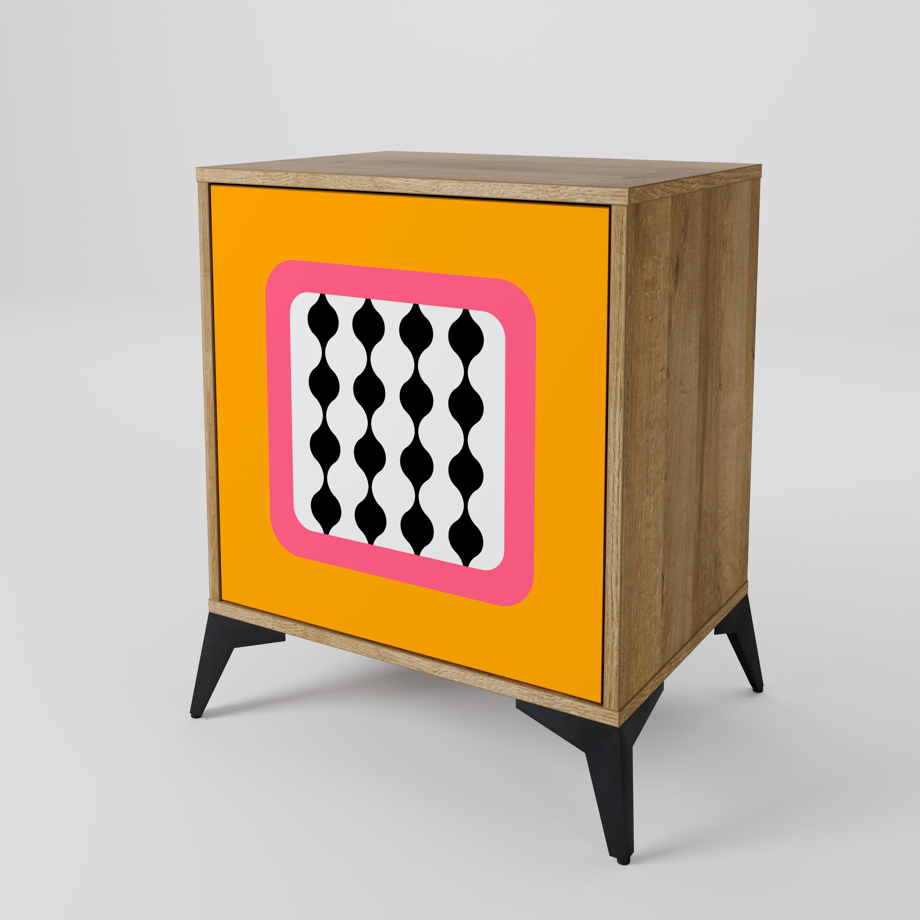 TEARS IN HEAVEN 1-Door Sideboard in Oak Effect