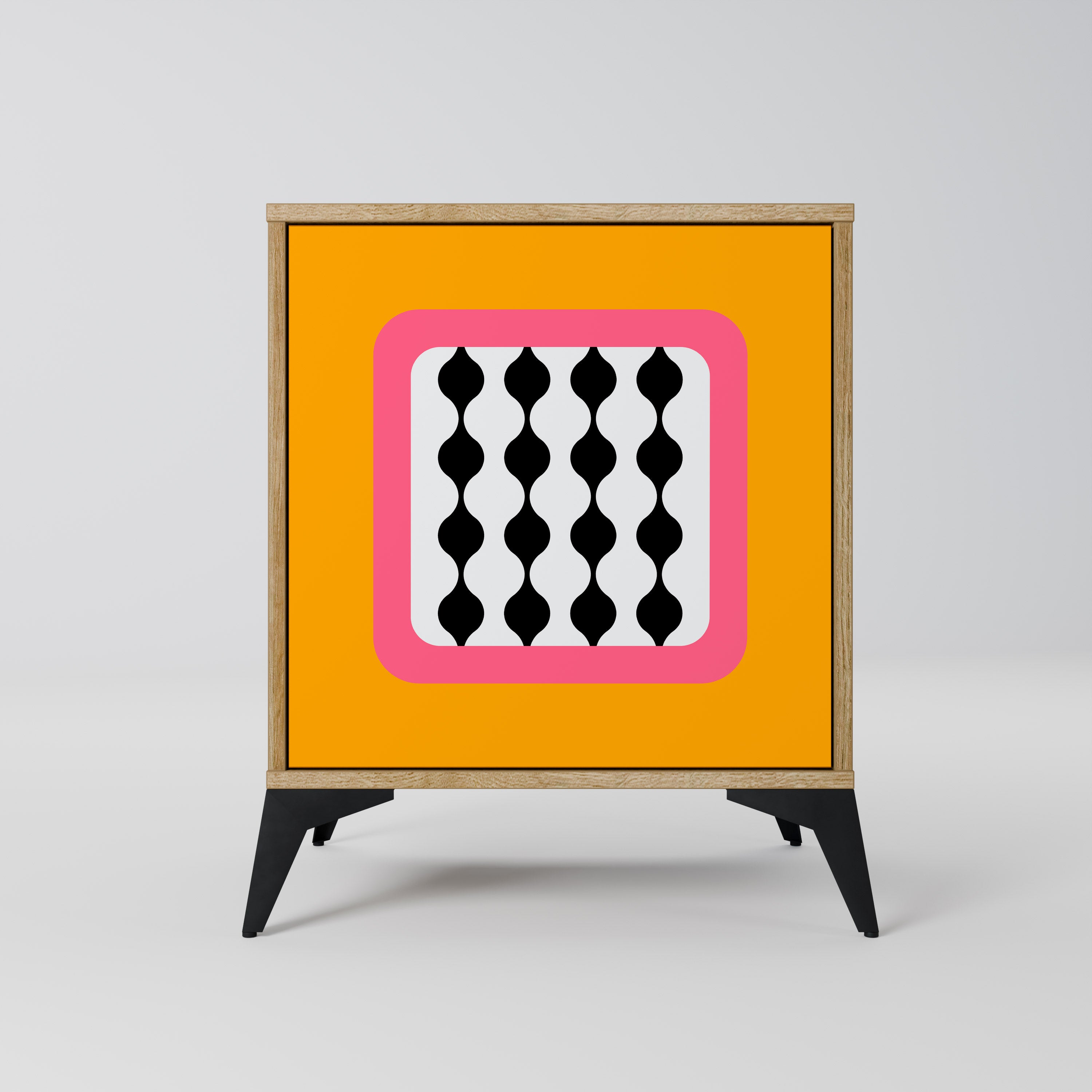 TEARS IN HEAVEN 1-Door Sideboard in Oak Effect