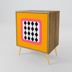 TEARS IN HEAVEN Aparador de 1 Puerta en Efecto Roble