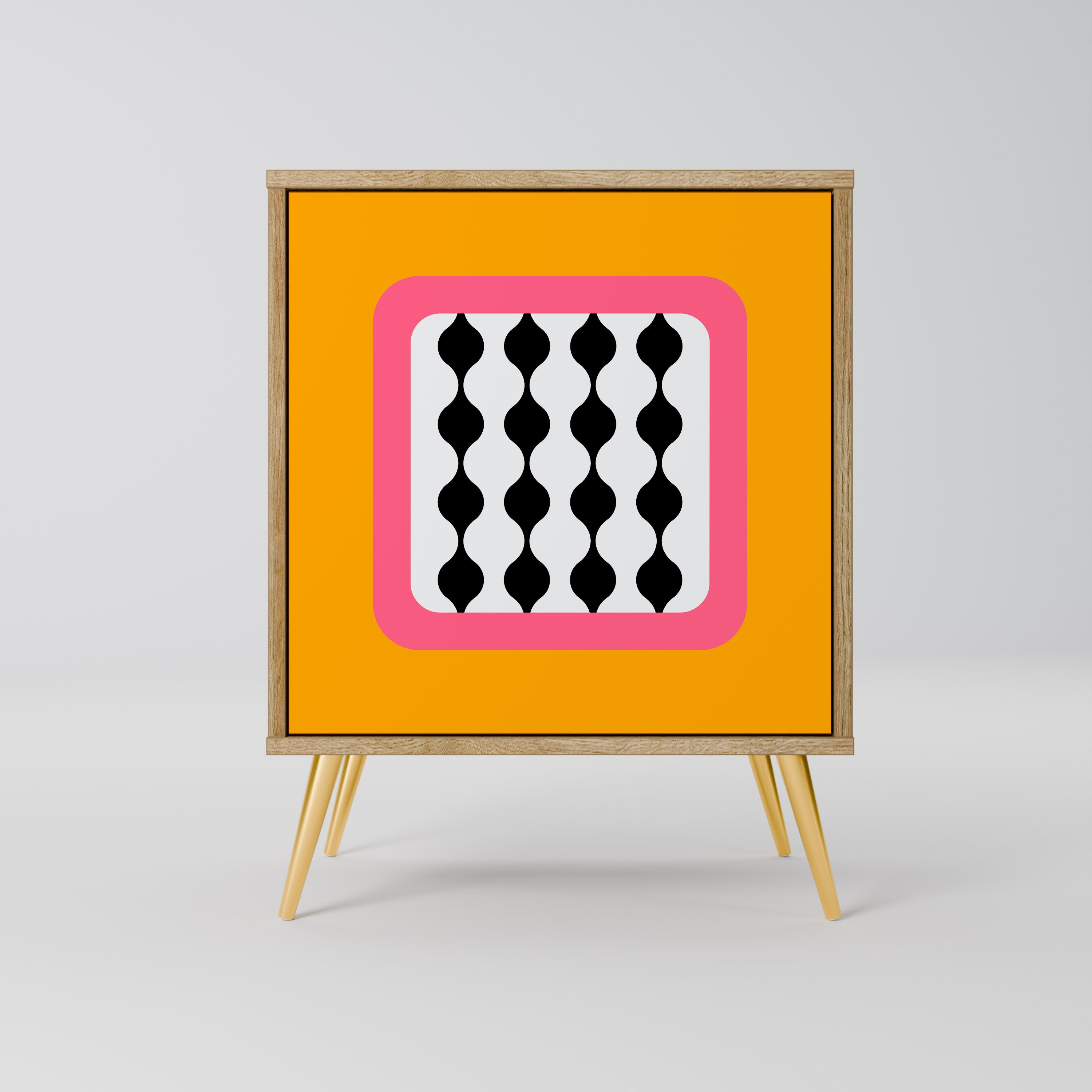 TEARS IN HEAVEN 1-Door Sideboard in Oak Effect