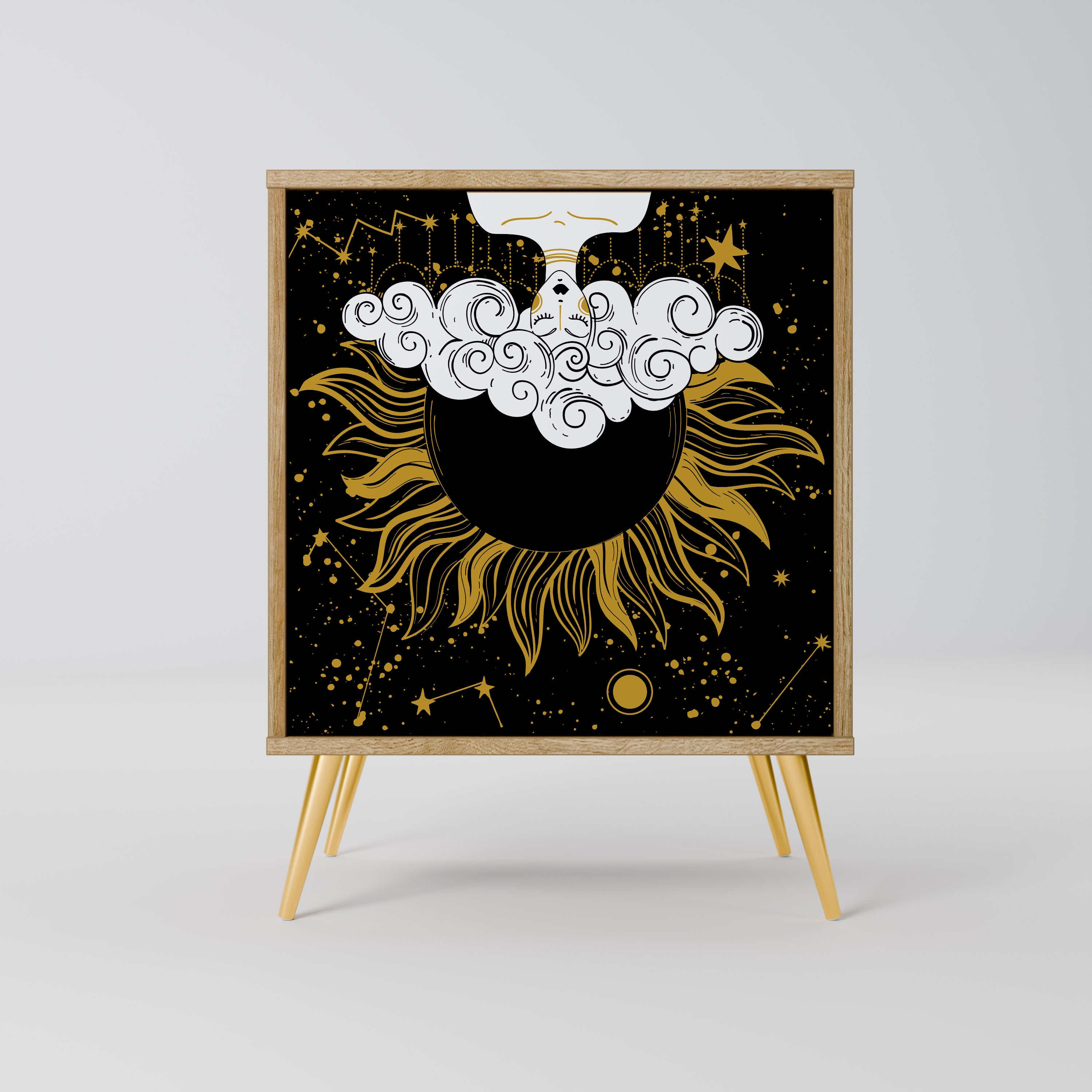 STELLAR CONSTELLATIONS 1-Door Sideboard in Oak Effect