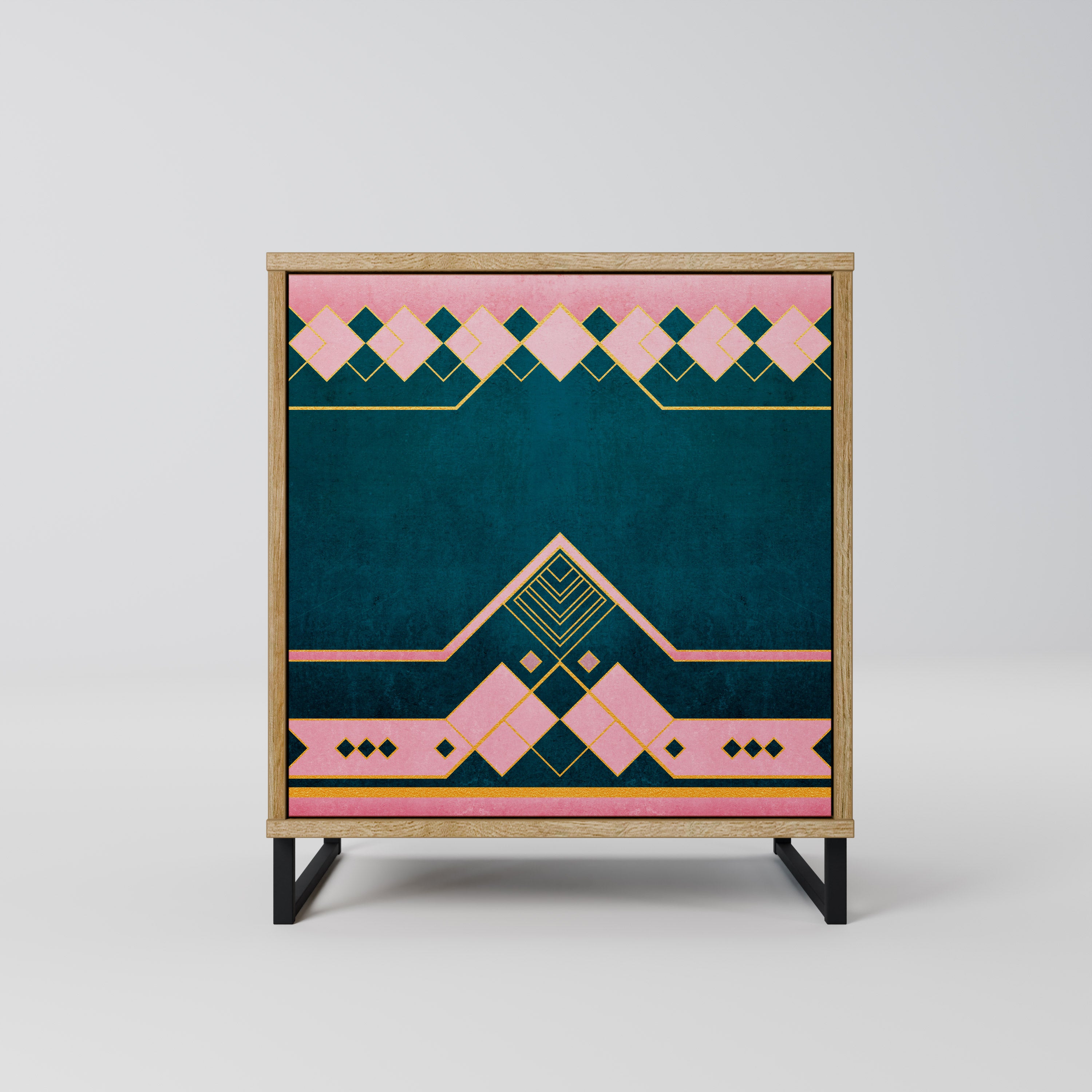 ROYAL COMPOSITION 1-Door Sideboard in Oak Effect