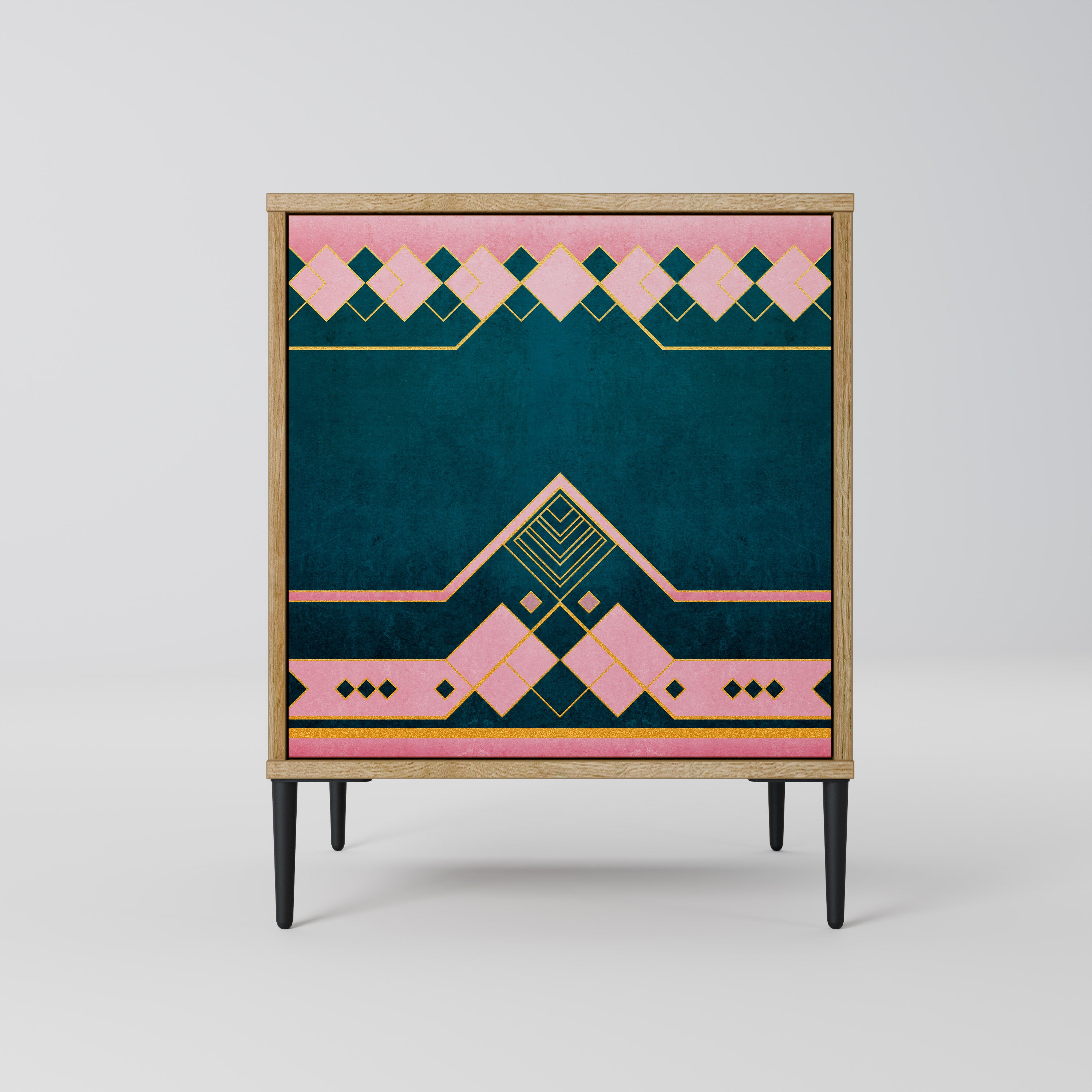 ROYAL COMPOSITION 1-Door Sideboard in Oak Effect