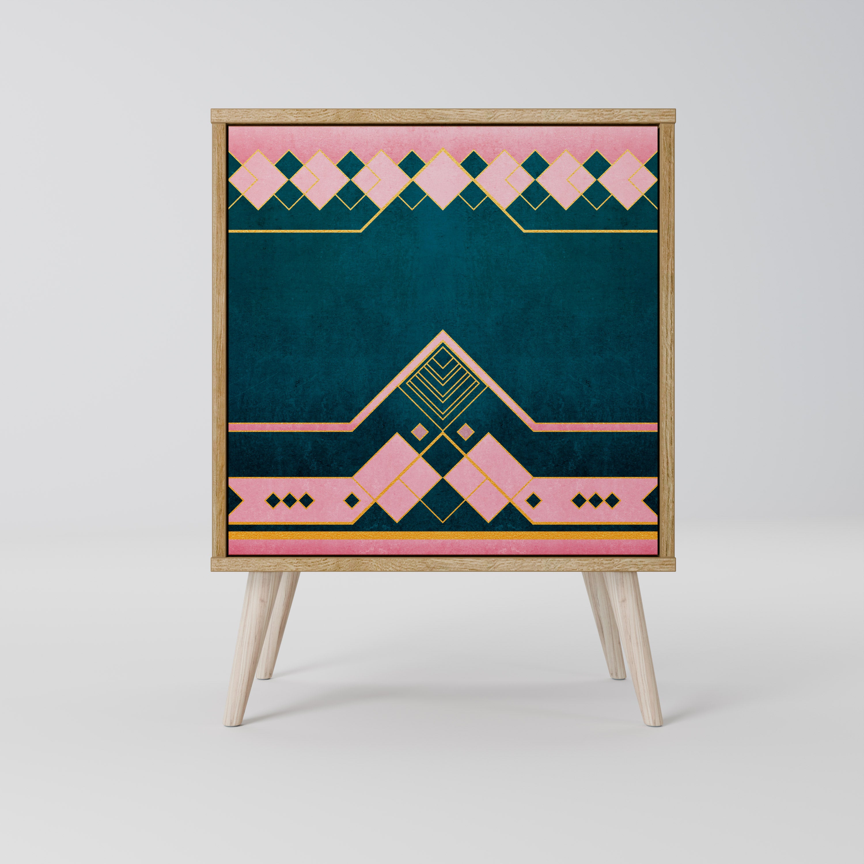 ROYAL COMPOSITION 1-Door Sideboard in Oak Effect