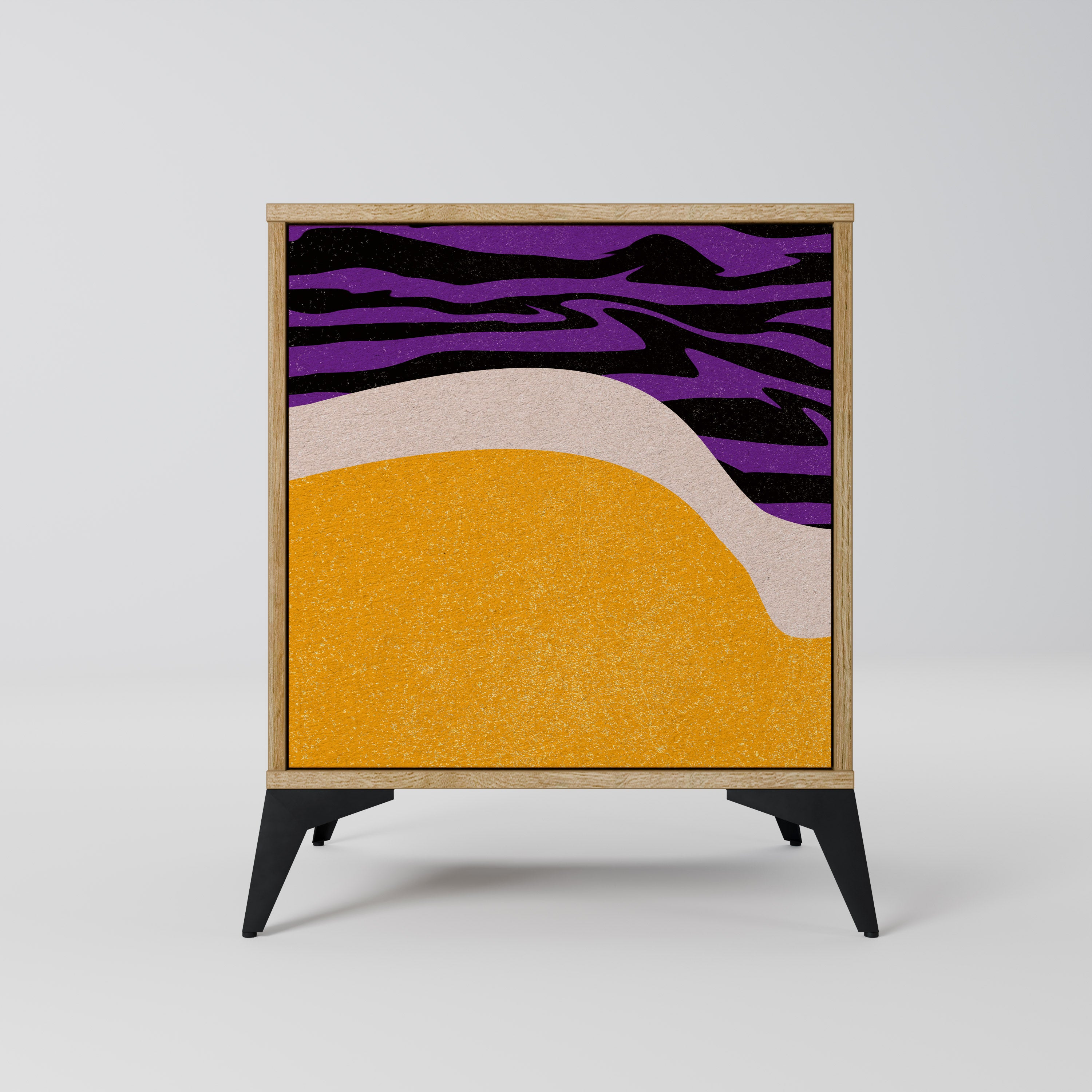 INDEPENDENT BORDER 1-Door Sideboard in Oak Effect