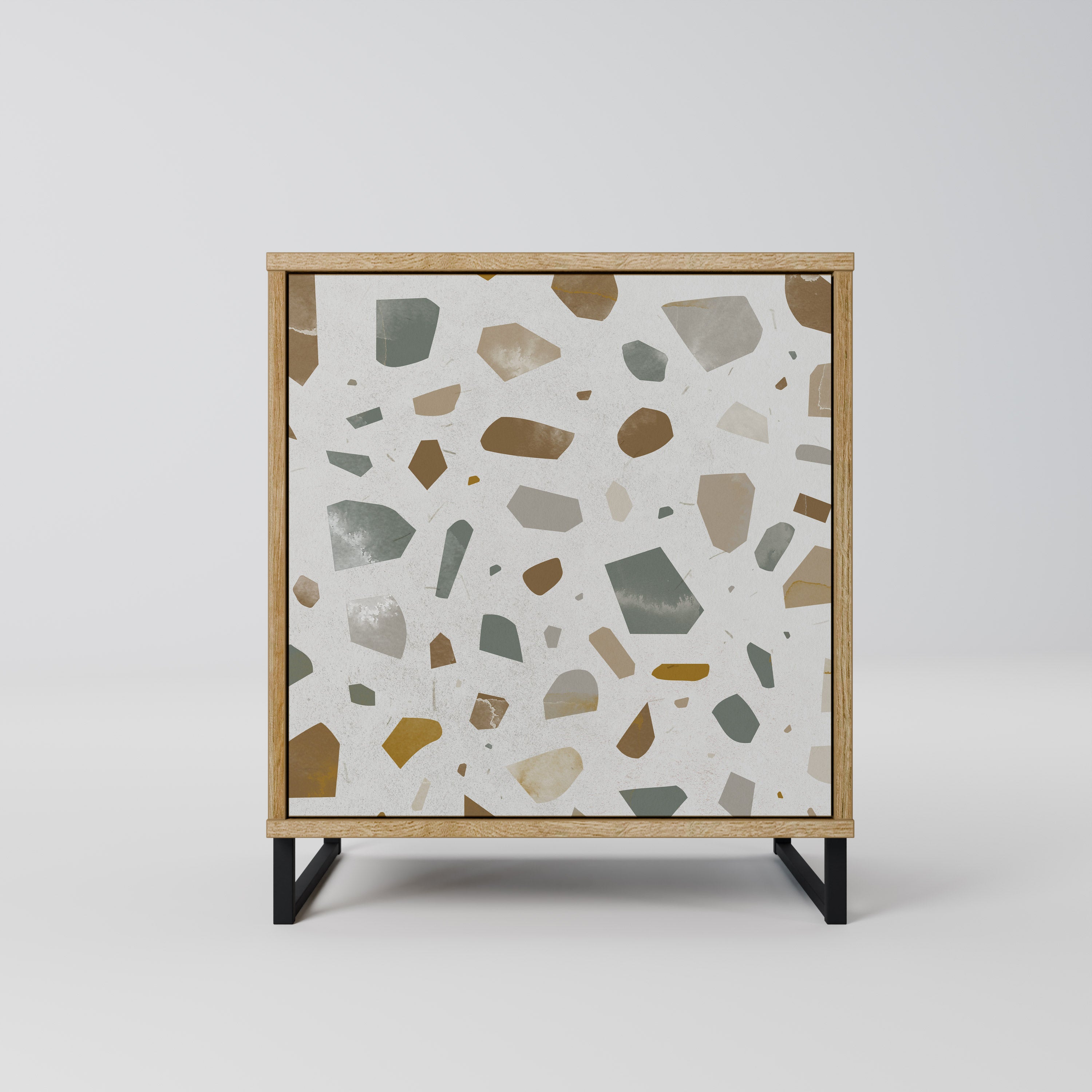 PIECES OF TOMORROW 1-Door Sideboard in Oak Effect