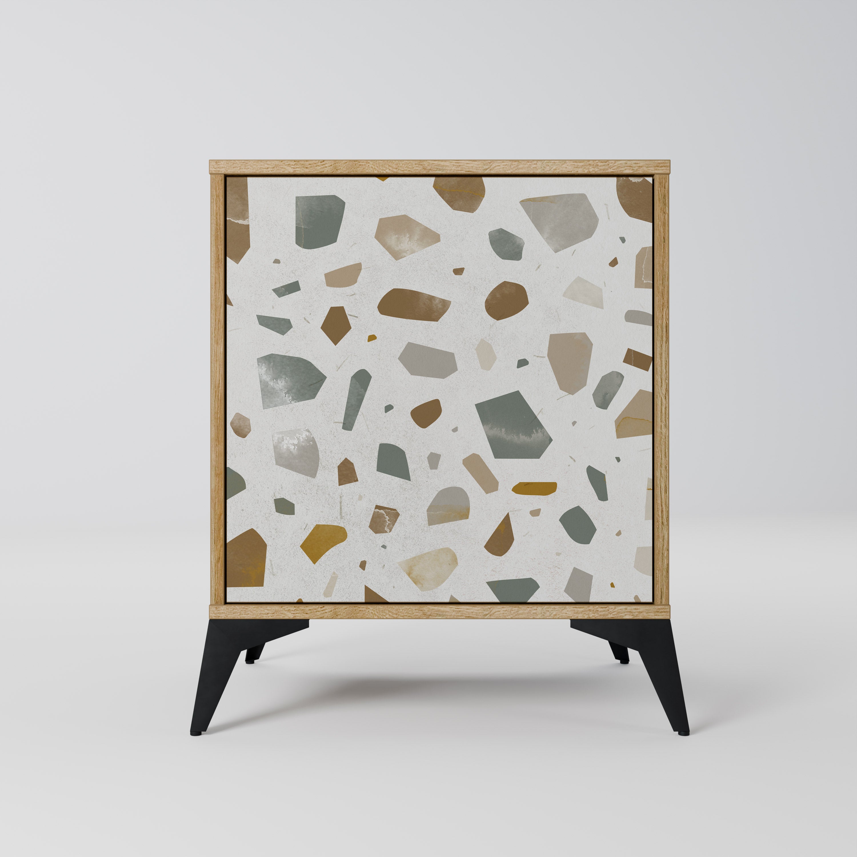 PIECES OF TOMORROW 1-Door Sideboard in Oak Effect