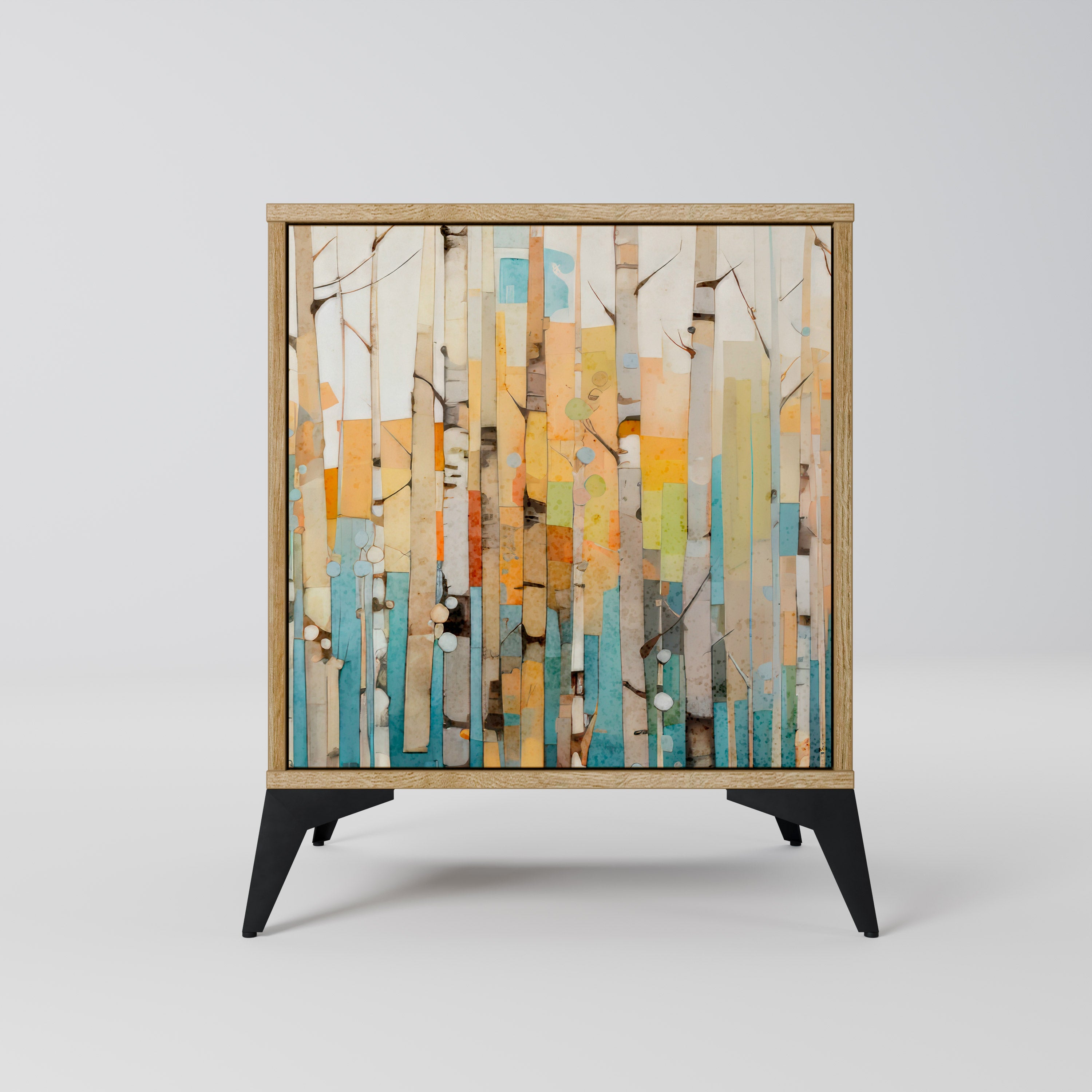 BIRCH KALEIDOSCOPE 1-Door Sideboard in Oak Effect