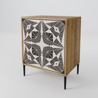 MONOCHROME NEXUS Aparador de 1 Puerta en Efecto Roble