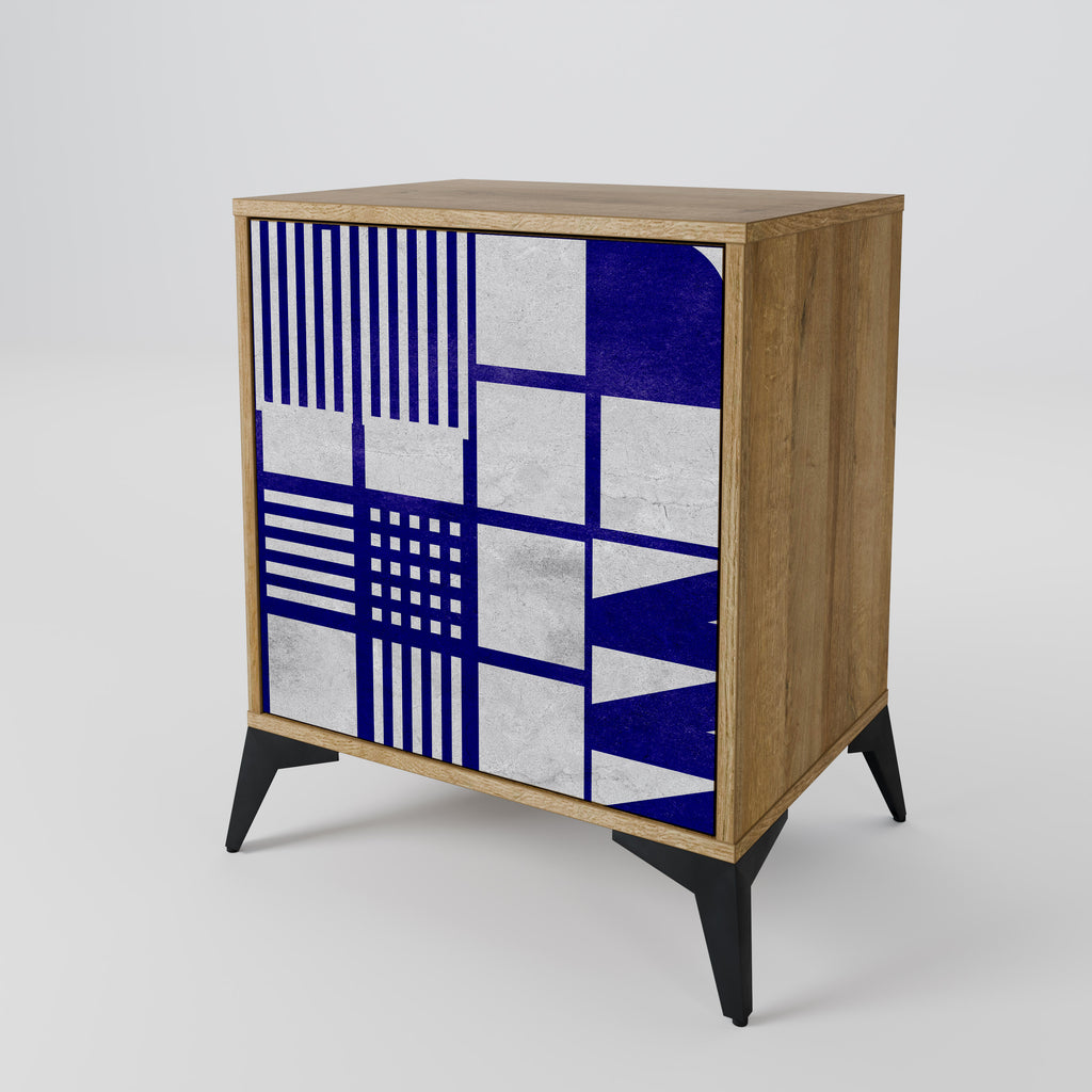 Aparador de una puerta THE RIGHT PLACES en efecto roble