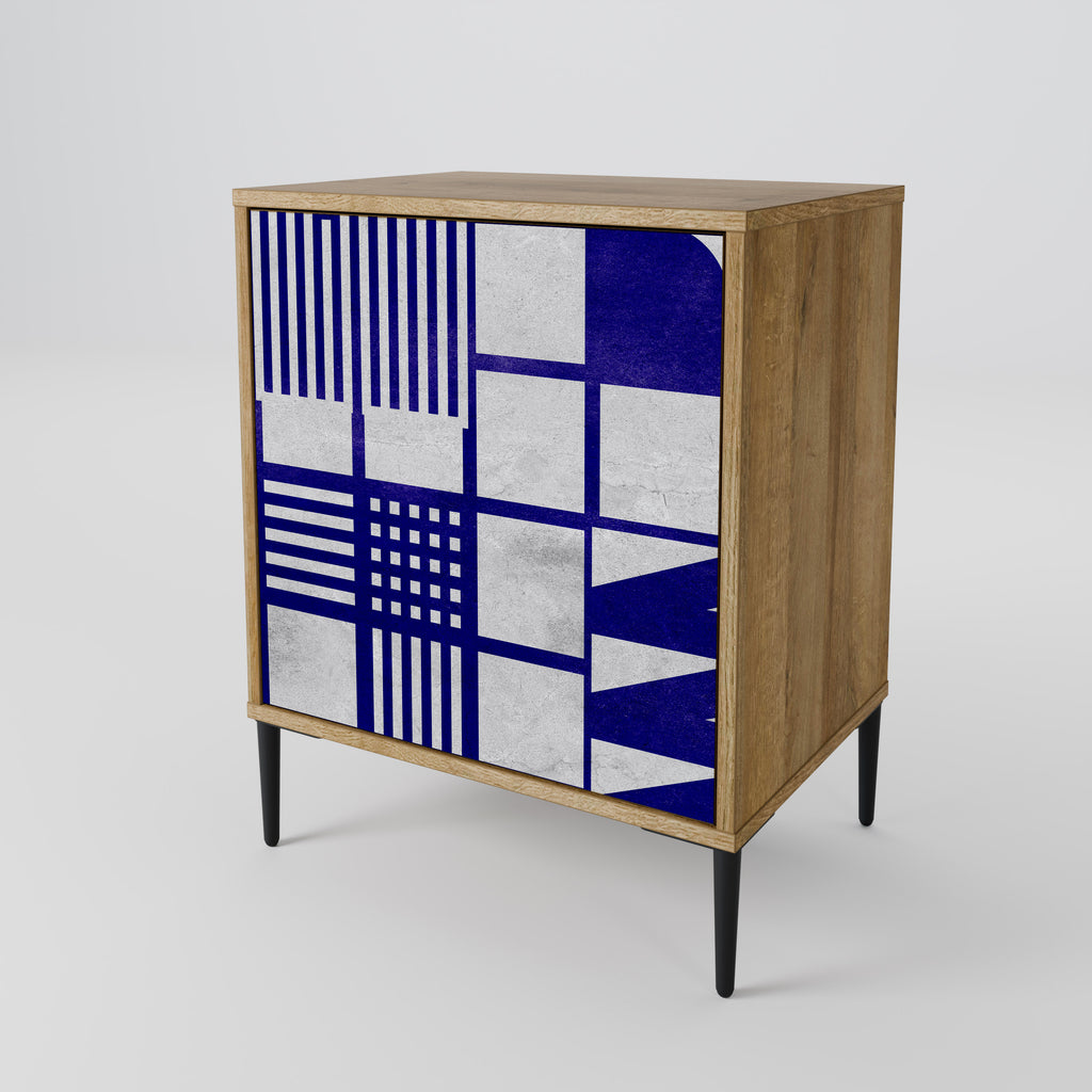 Aparador de una puerta THE RIGHT PLACES en efecto roble