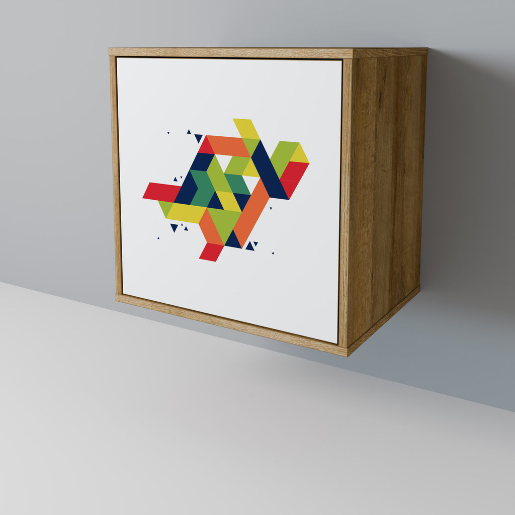 Aparador FUTURE SIGN de ​​1 puerta con acabado efecto roble