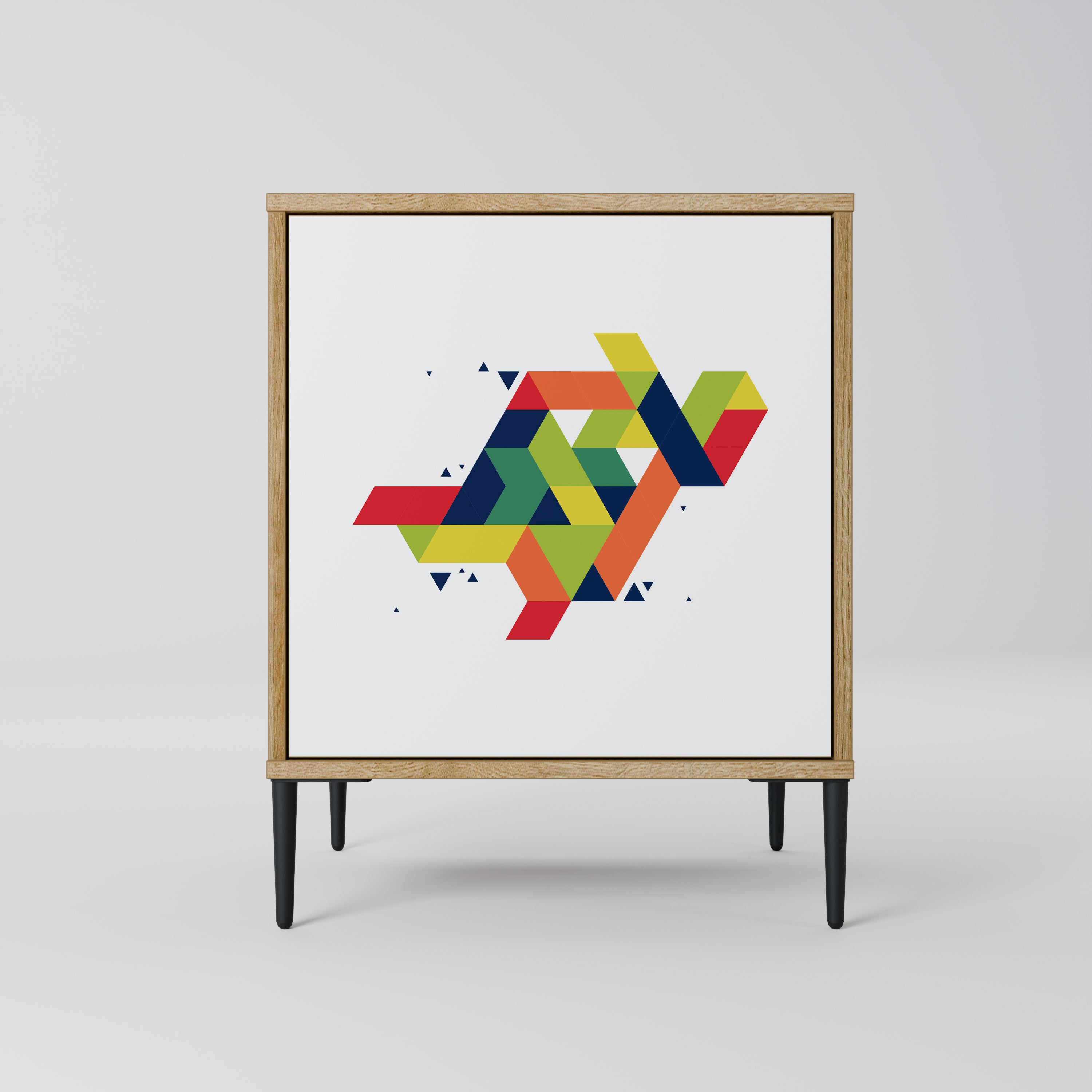 FUTURE SIGN 1-Door Sideboard in Oak Effect