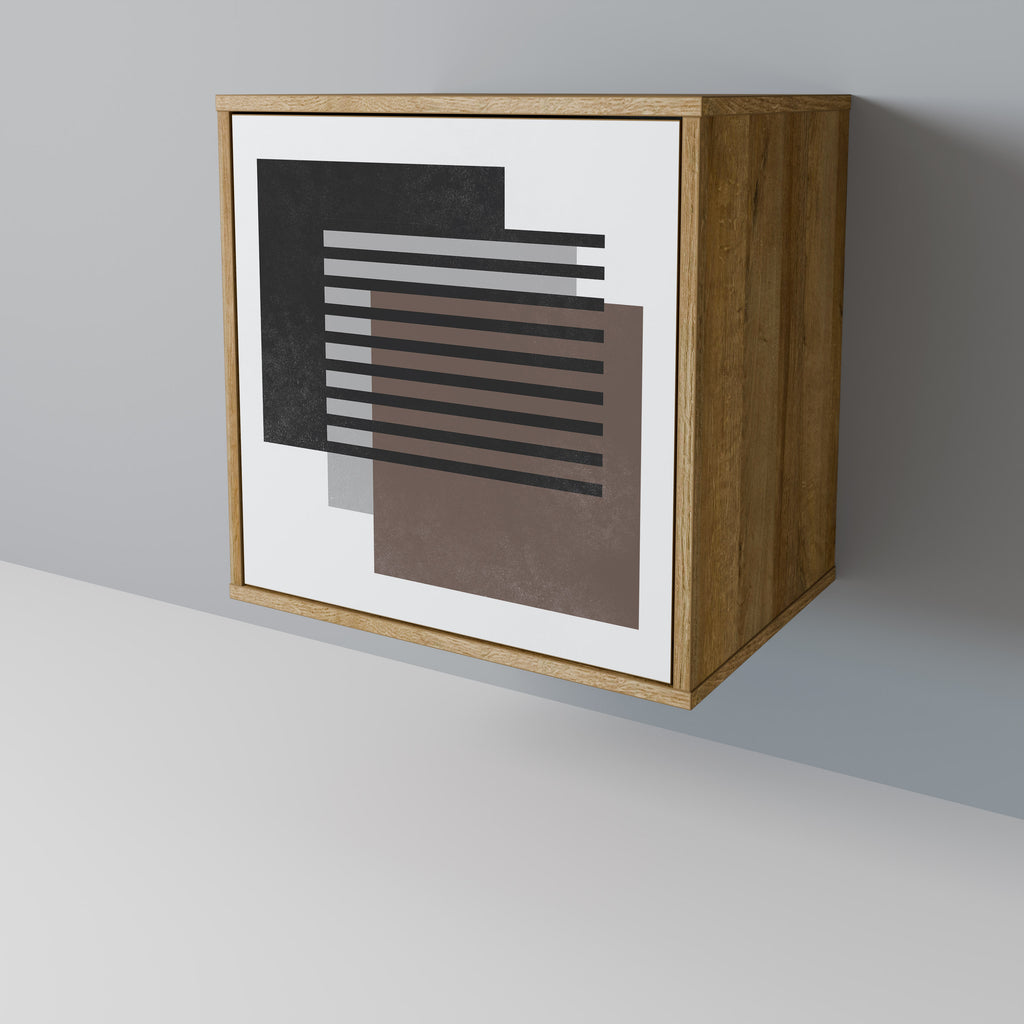 Aparador SHADOW SYNCHRONY de 1 puerta con acabado roble