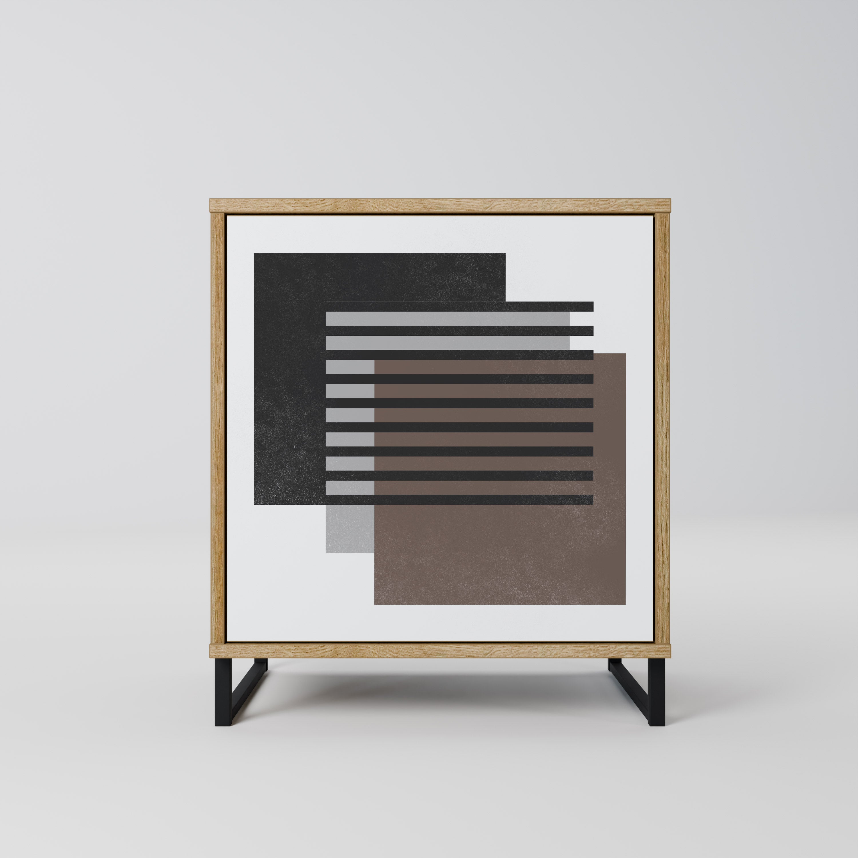 SHADOW SYNCHRONY 1-Door Sideboard in Oak Effect