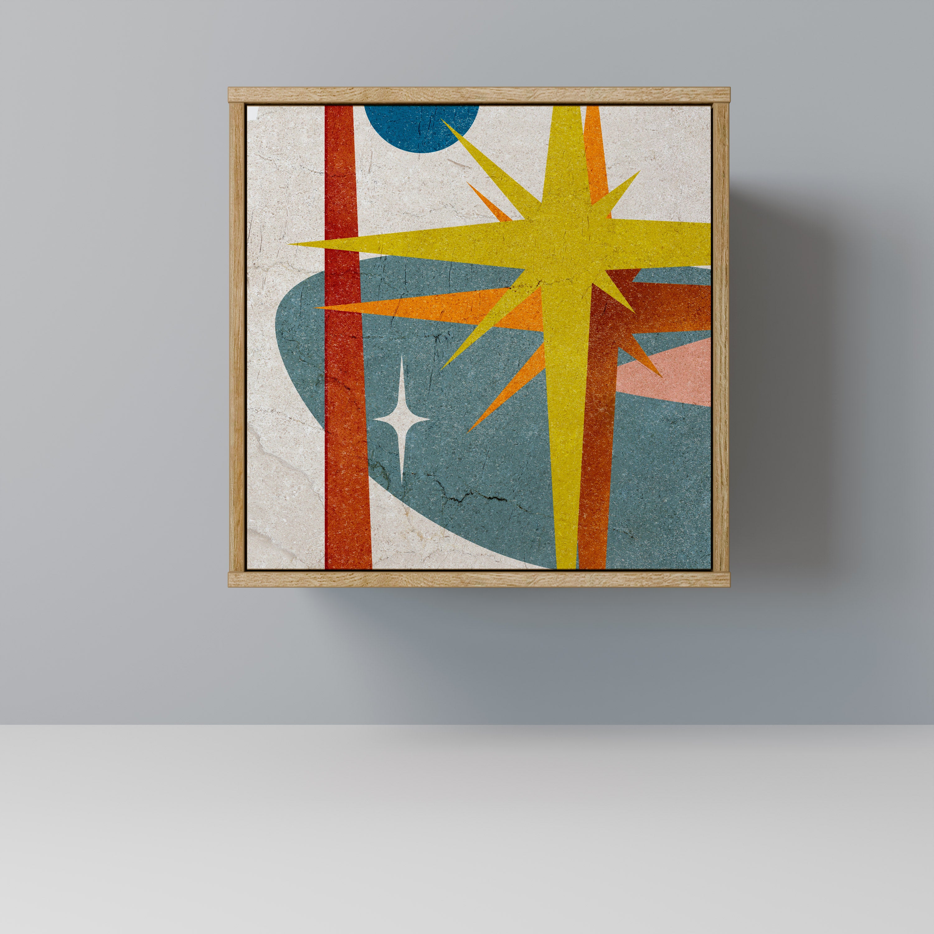 INTERSTELLAR VIBES 1-Door Sideboard in Oak Effect