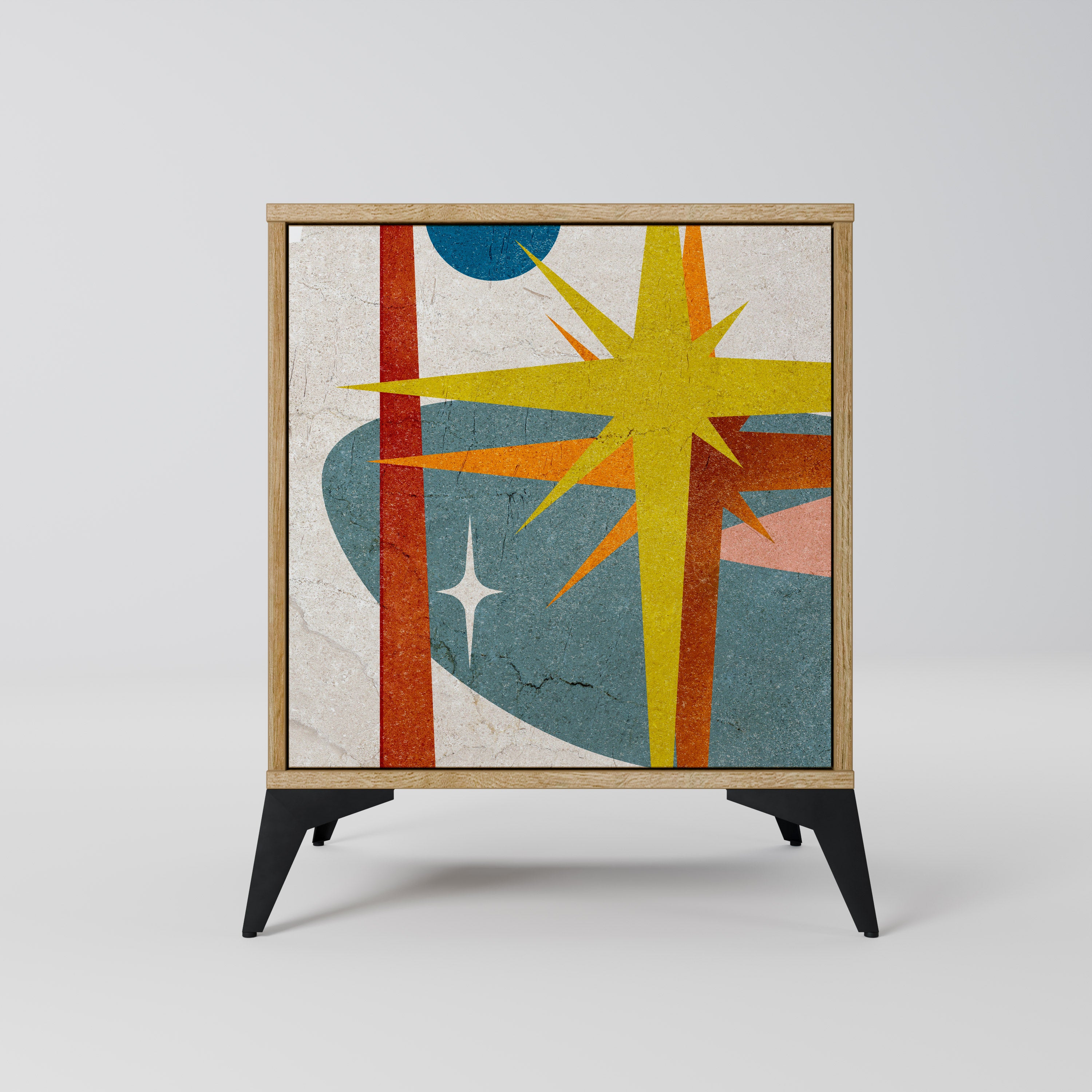 INTERSTELLAR VIBES 1-Door Sideboard in Oak Effect