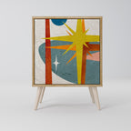 INTERSTELLAR VIBES 1-Door Sideboard in Oak Effect