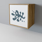 Aparador de una puerta WONDERLAND VEGETATION con acabado efecto roble