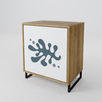 Aparador de una puerta WONDERLAND VEGETATION con acabado efecto roble