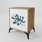 Aparador de una puerta WONDERLAND VEGETATION con acabado efecto roble