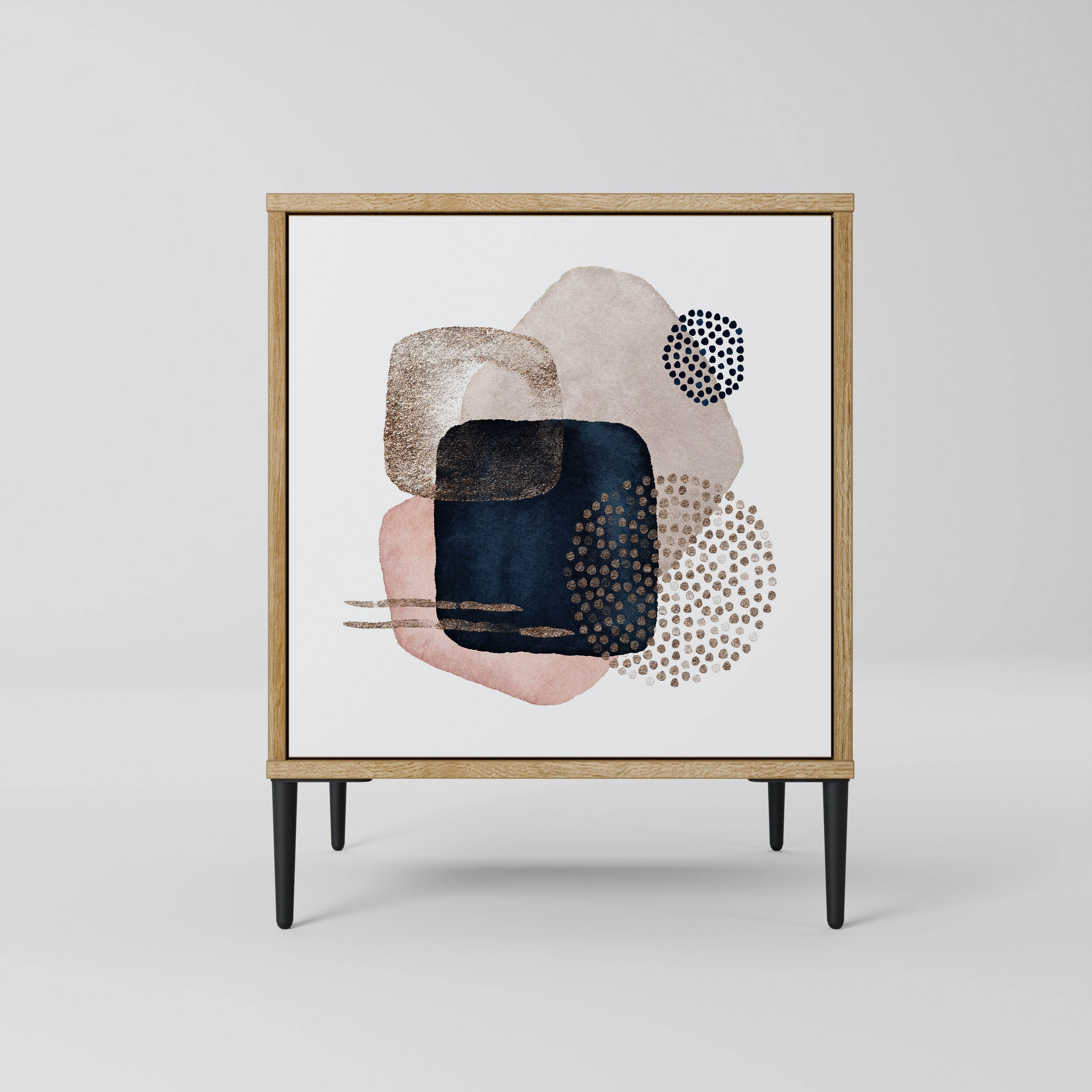 COLORFUL SHAPES 1-Door Sideboard in Oak Effect